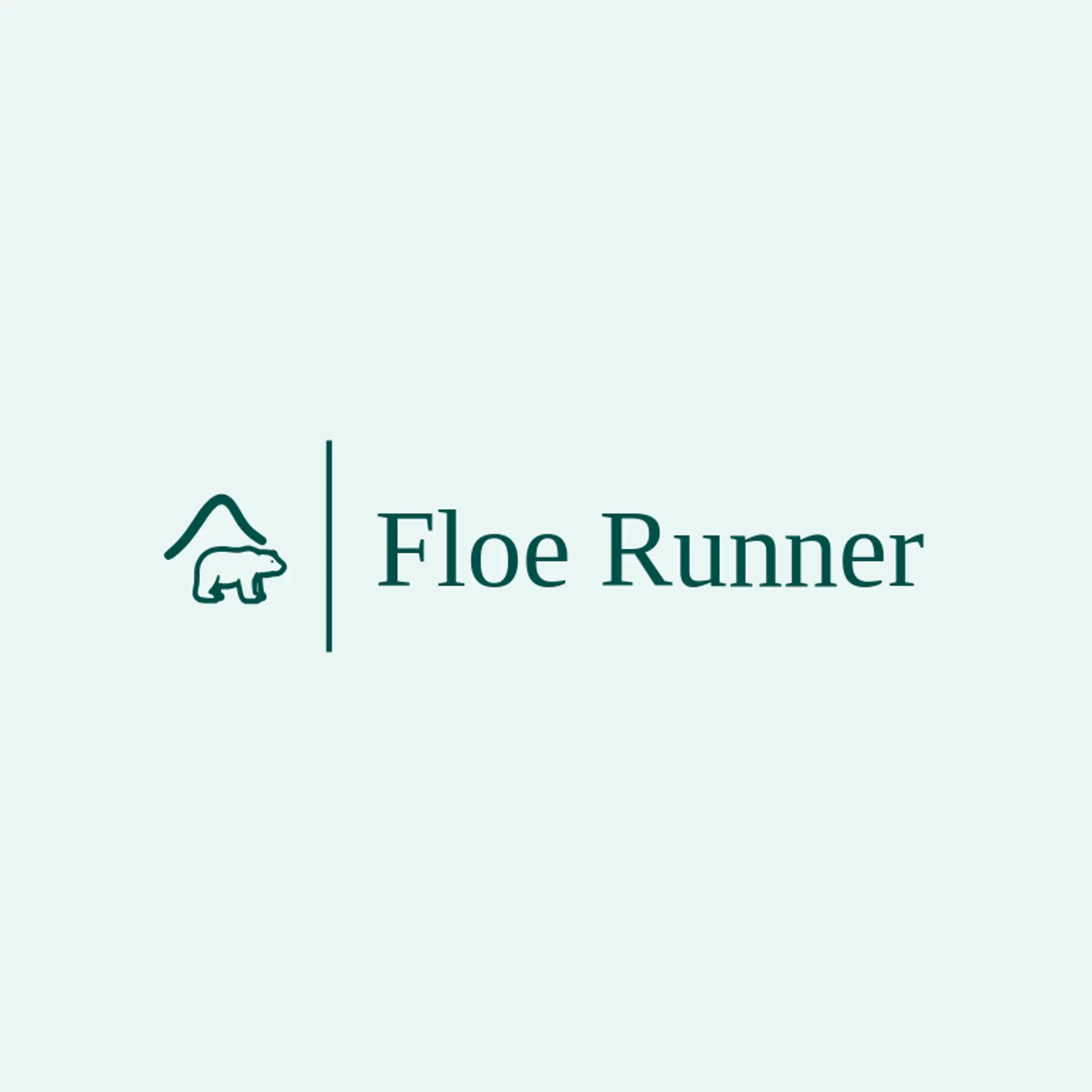 Floe Runner logo for polar bear
