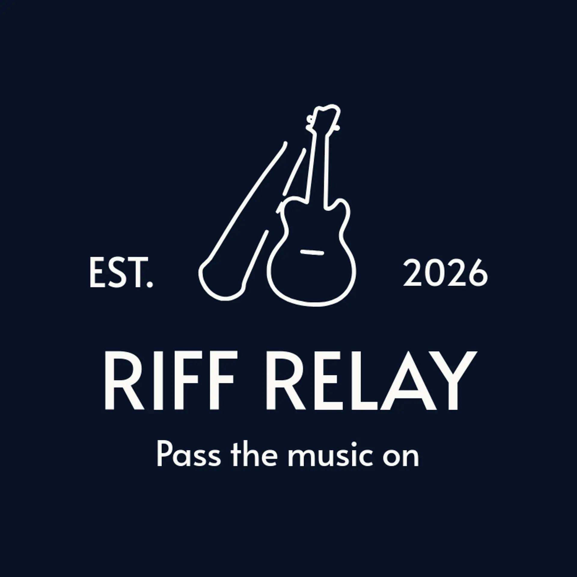 Riff Relay logo for guitar