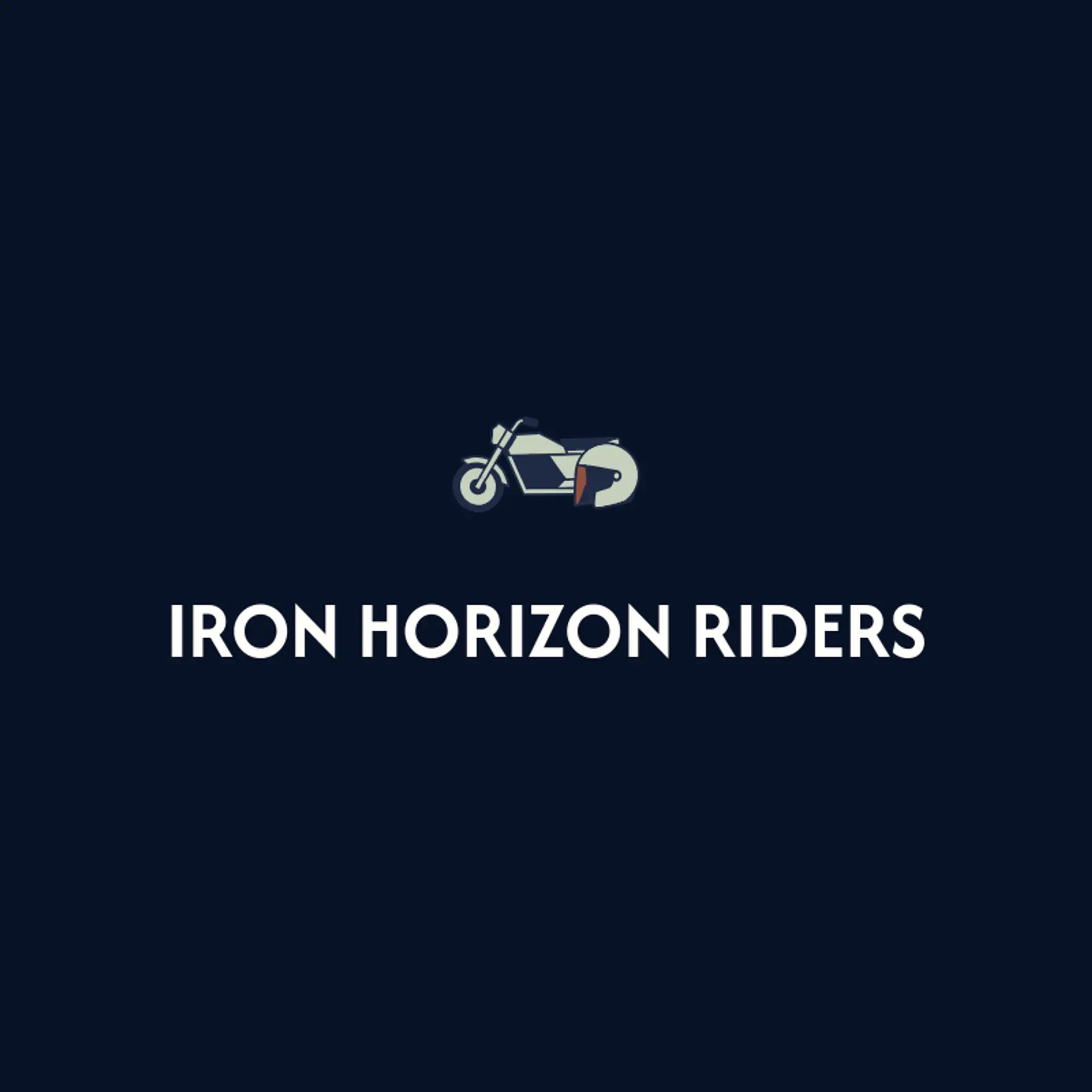 Iron Horizon Riders logo for motorcycle