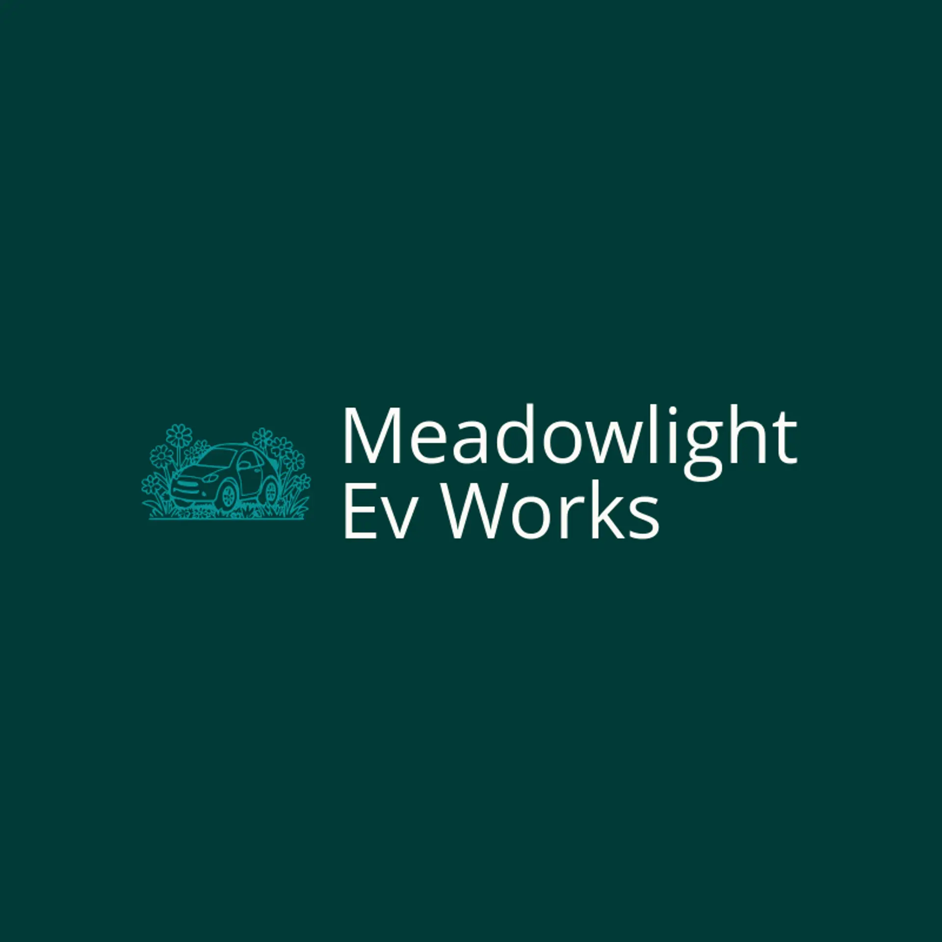Meadowlight EV Works logo for electric car