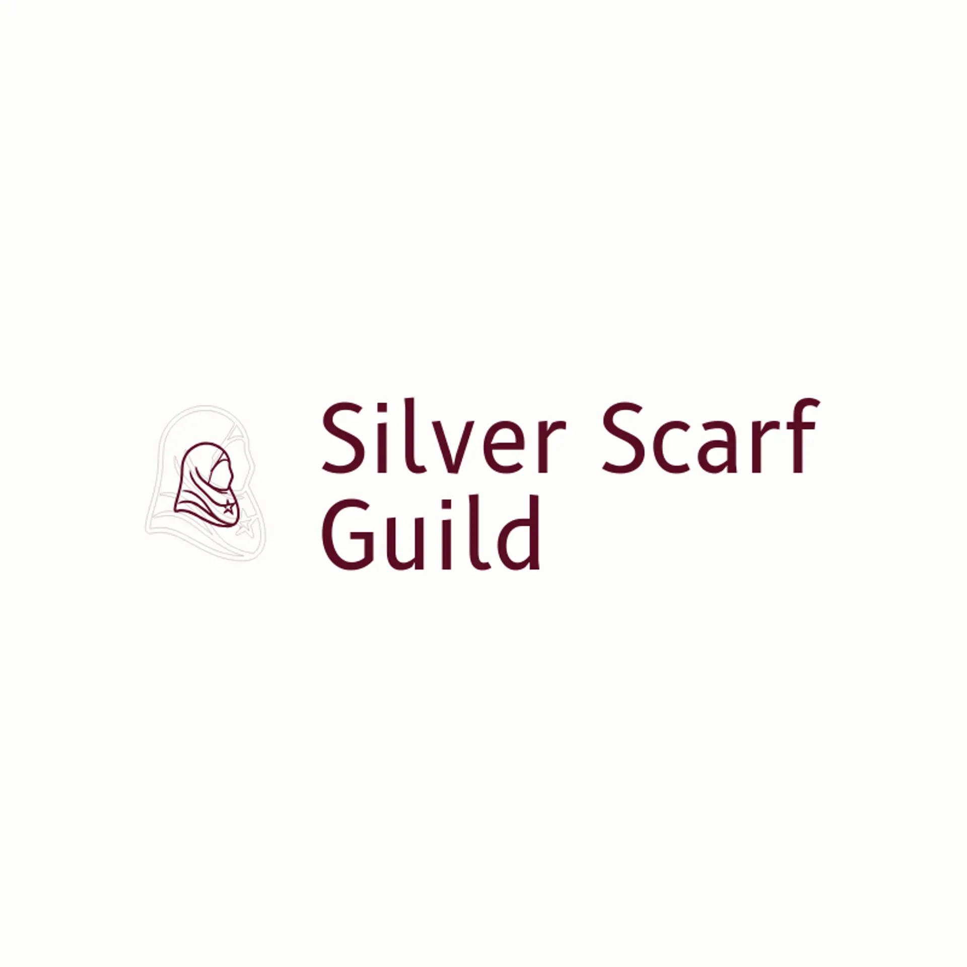 Silver Scarf Guild logo for hijab