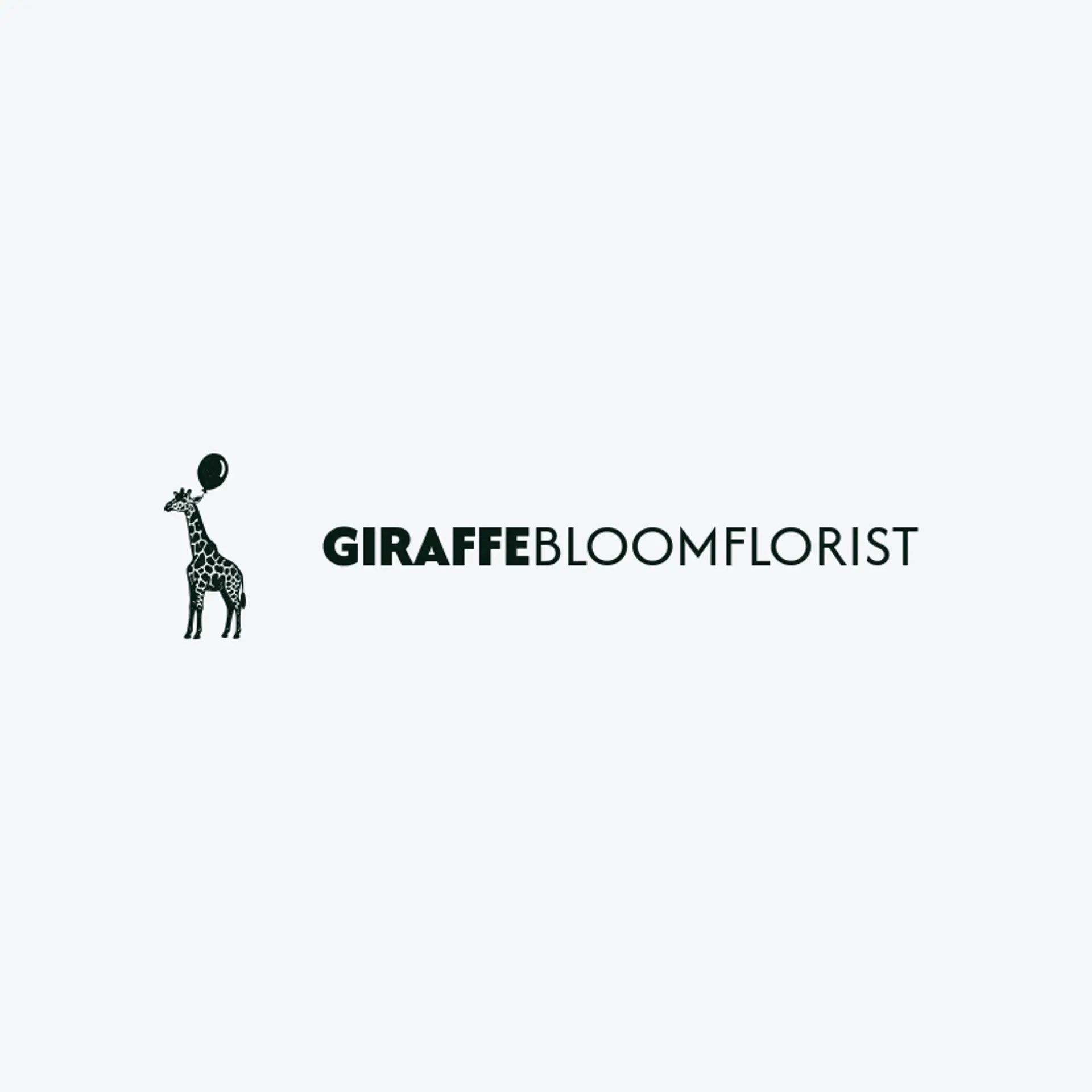 Giraffe Bloom Florist logo for giraffe