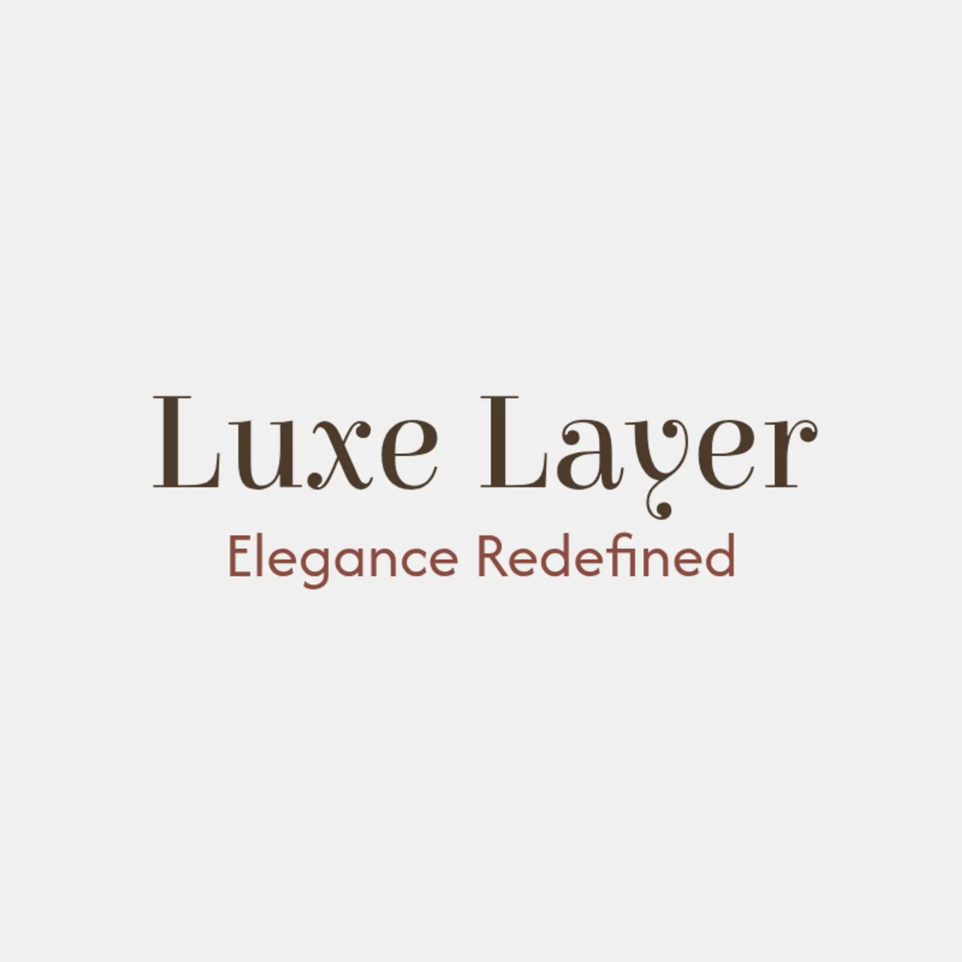 Luxe Layer logo for fashion company