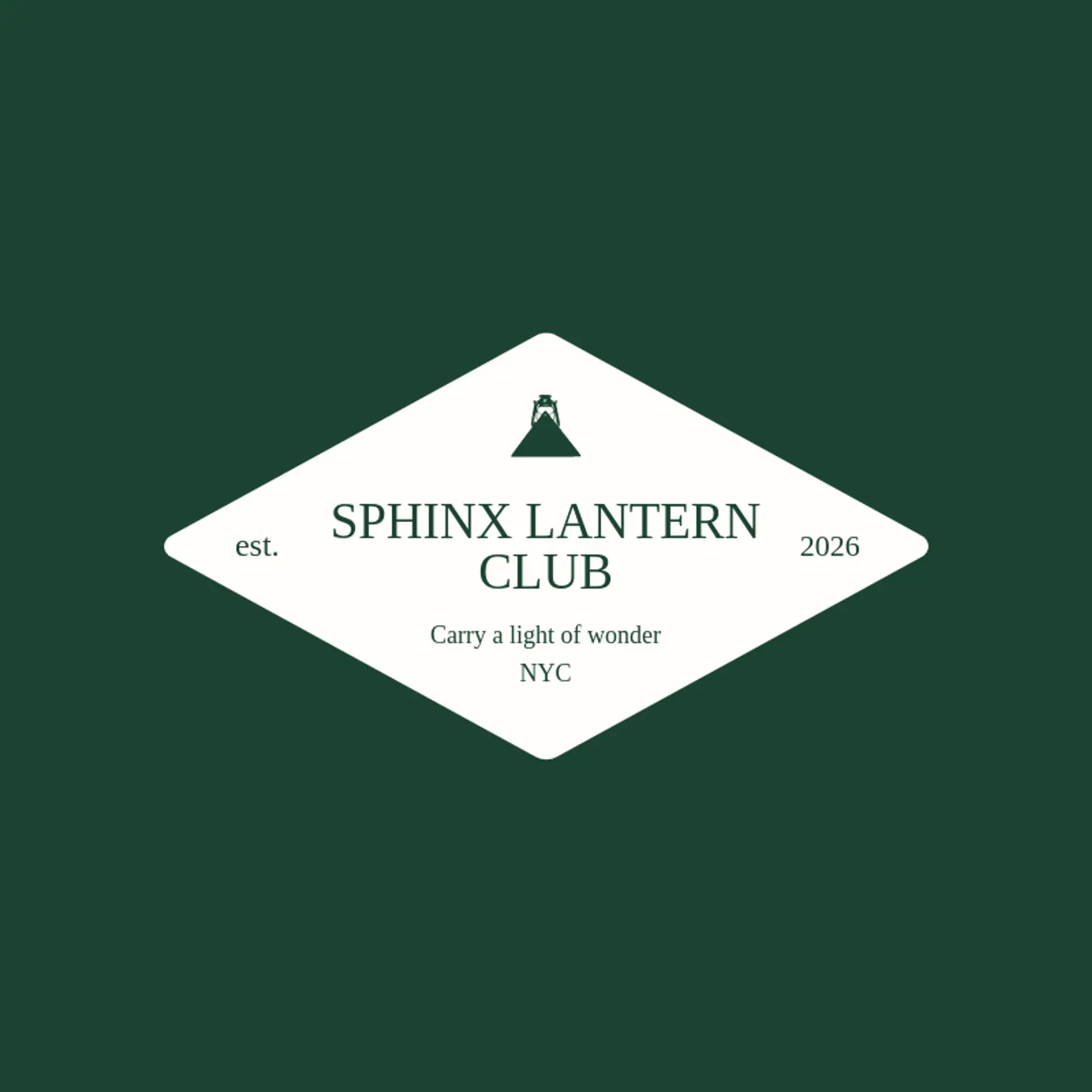 Sphinx Lantern Club logo for pyramid
