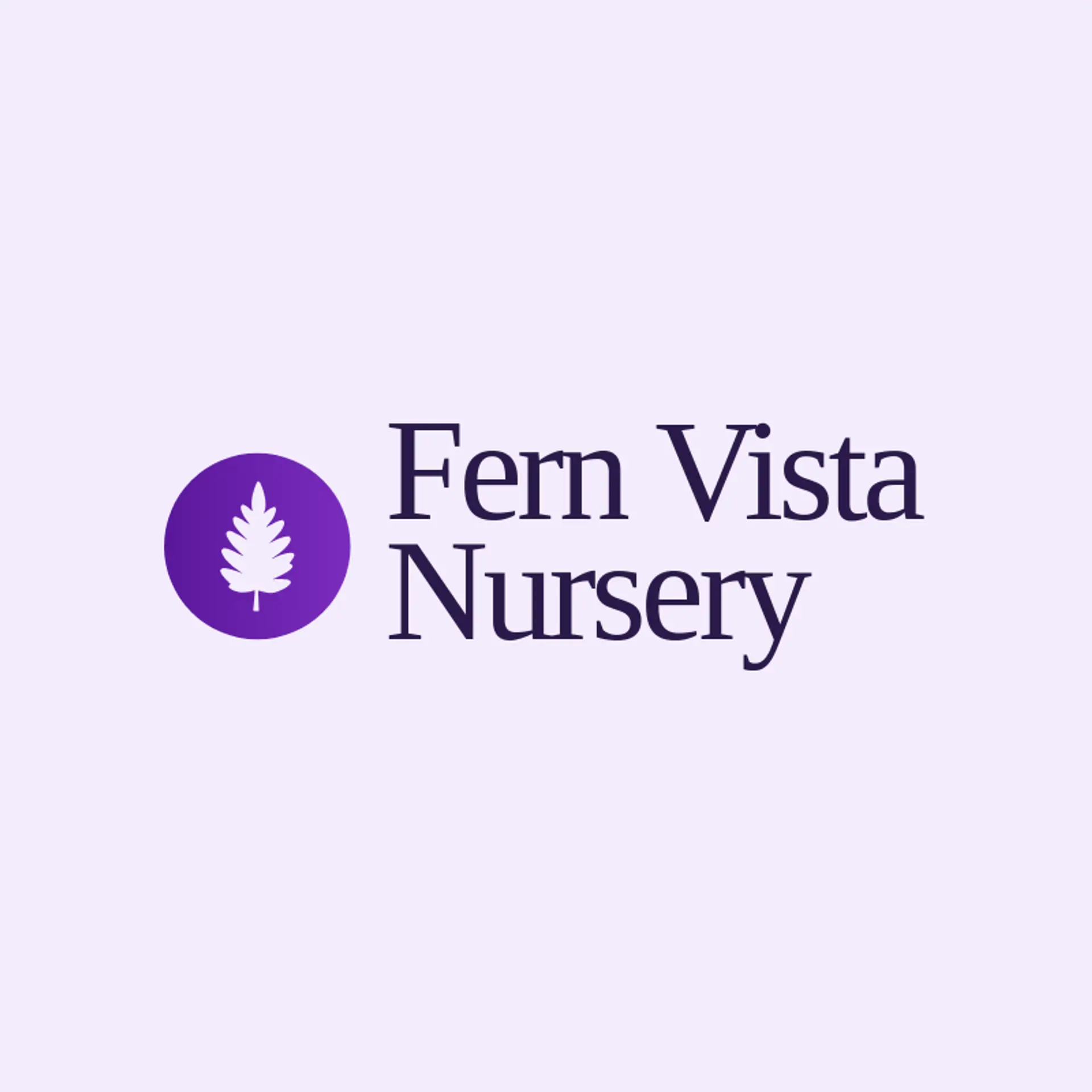 Fern Vista Nursery logo for fern