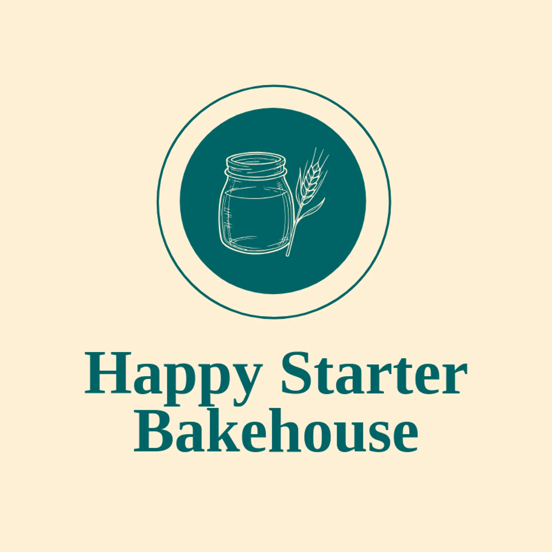 Happy Starter Bakehouse logo for sourdough
