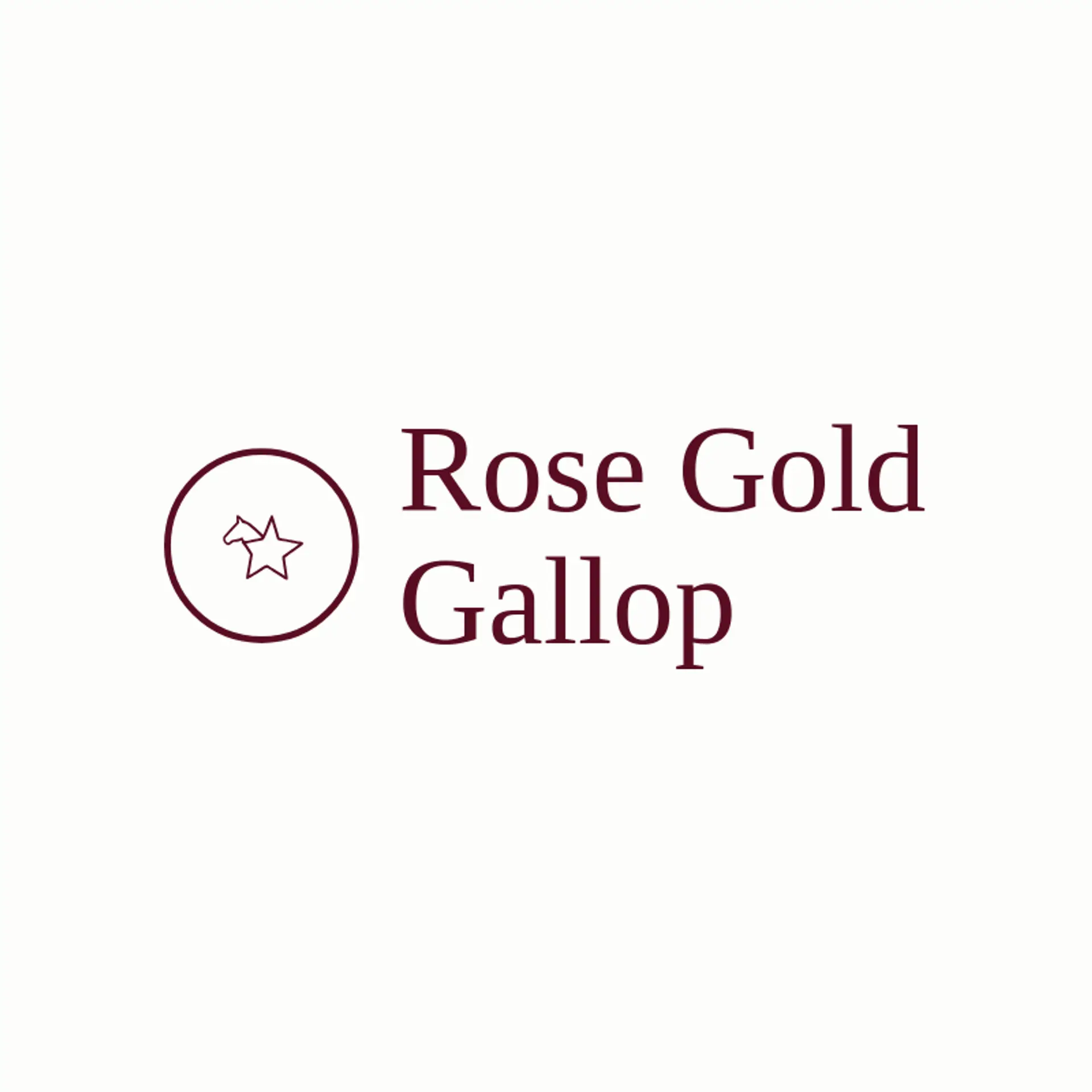 Rose Gold Gallop logo for derby