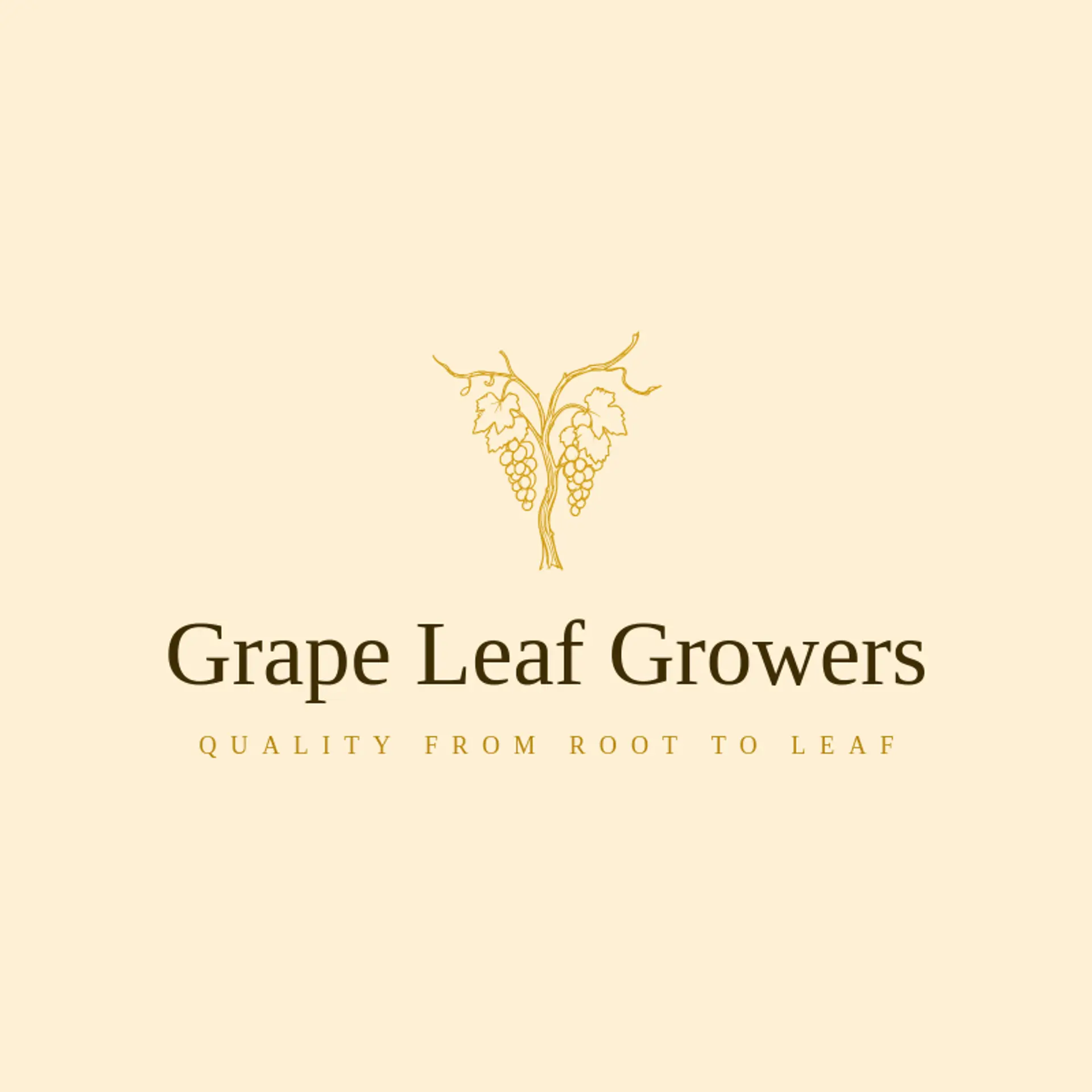 Grape Leaf Growers logo for vine
