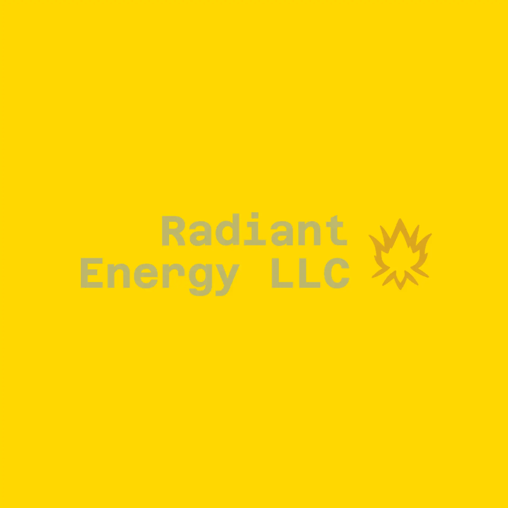 Radiant Energy LLC logo for fire