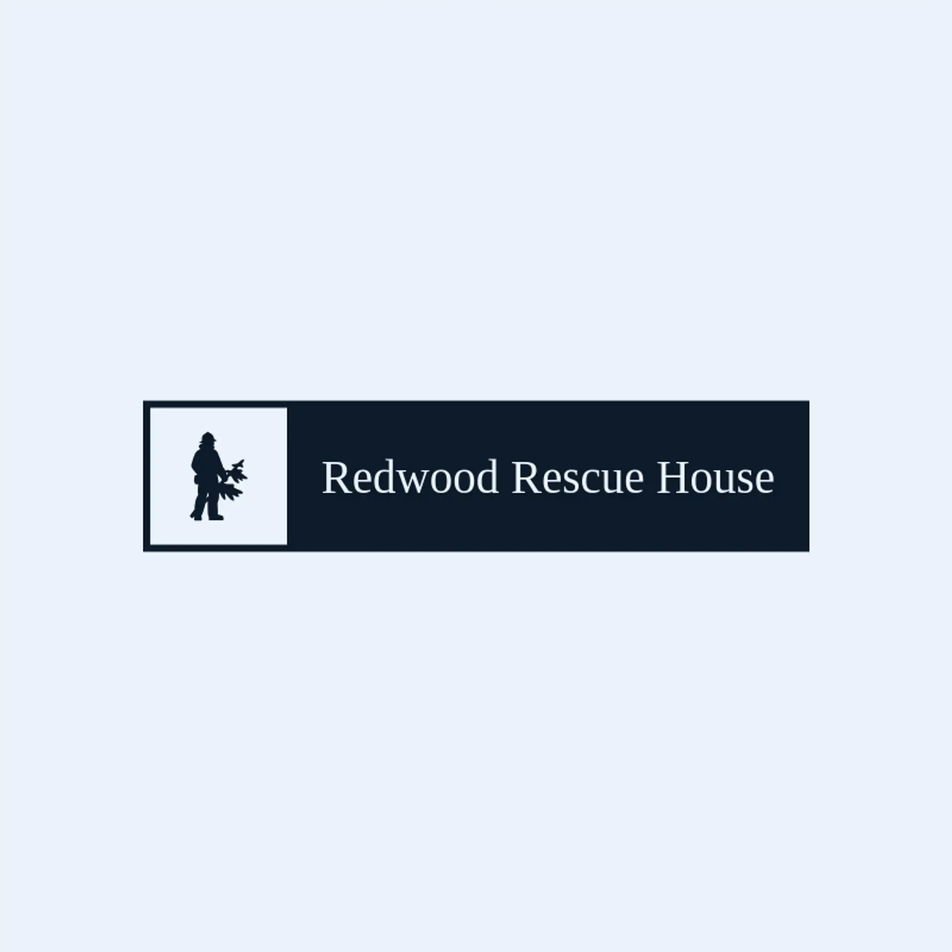 Redwood Rescue House logo for fireman