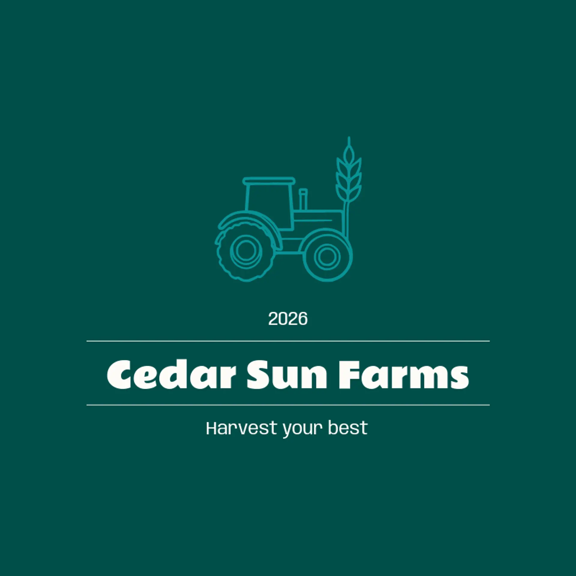 Cedar Sun Farms logo for farm