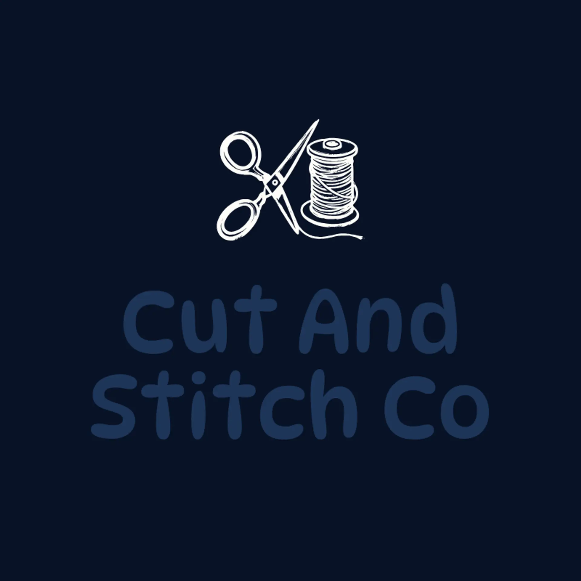 Cut And Stitch Co logo for embroidery