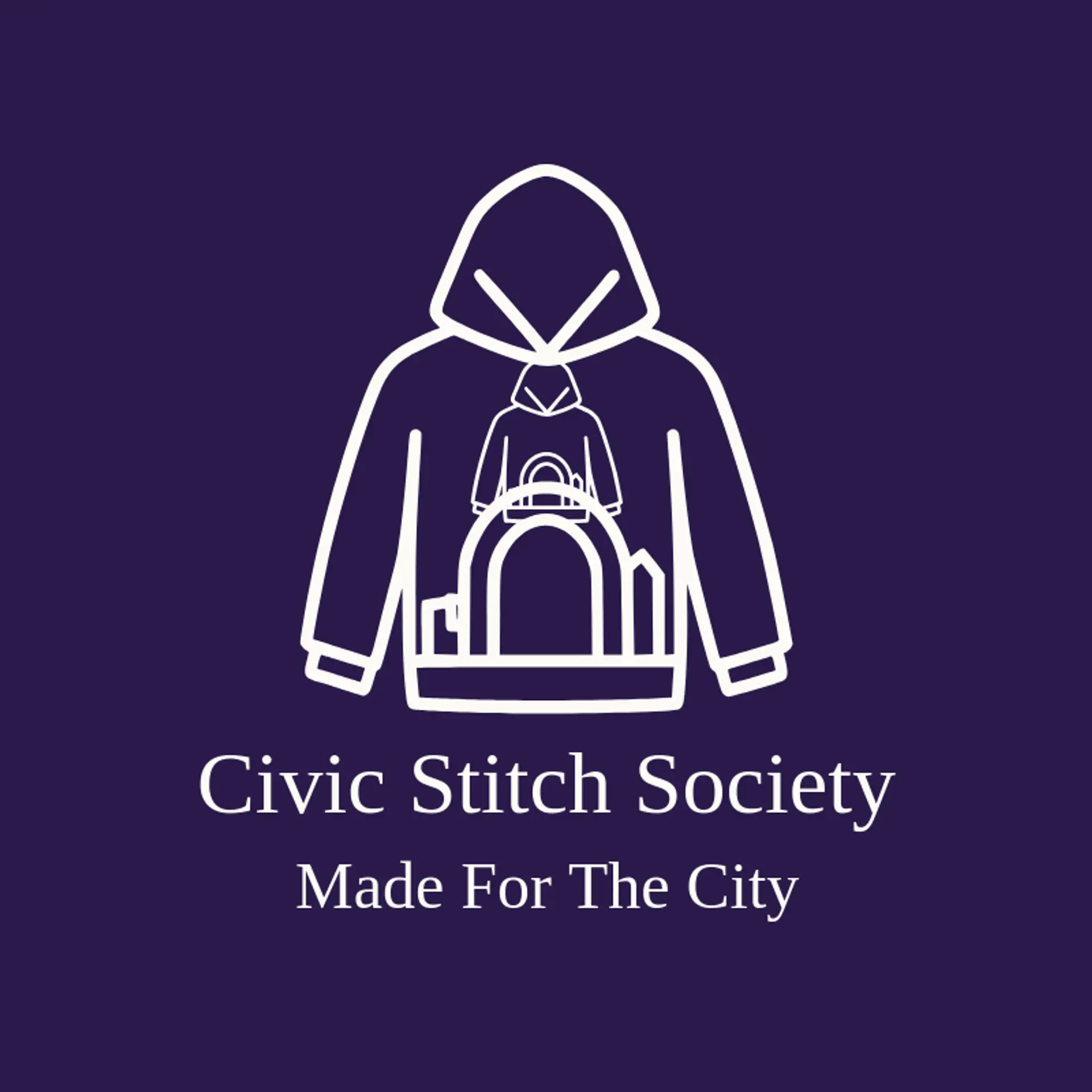 Civic Stitch Society logo for hoodie
