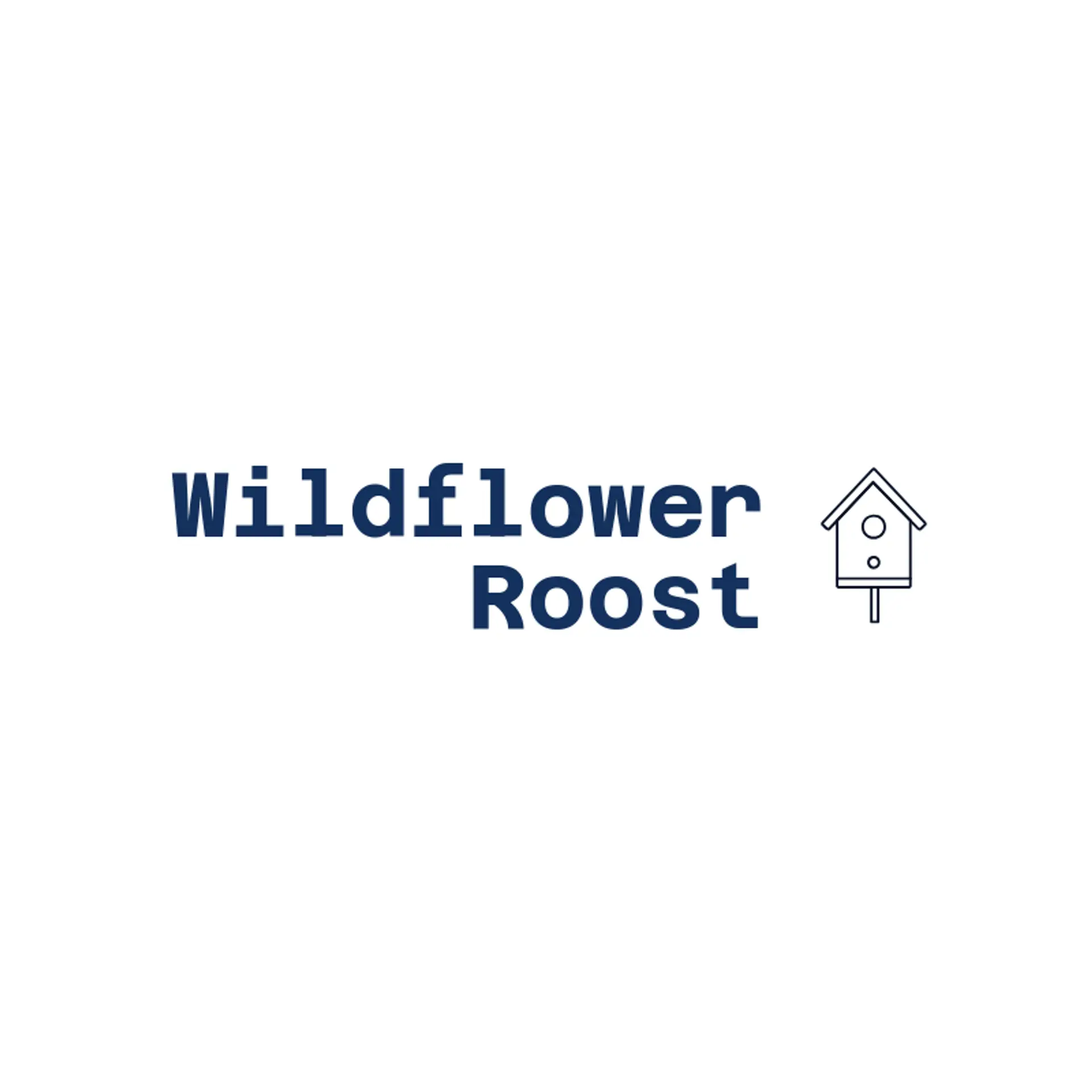 Wildflower Roost logo for birdhouse
