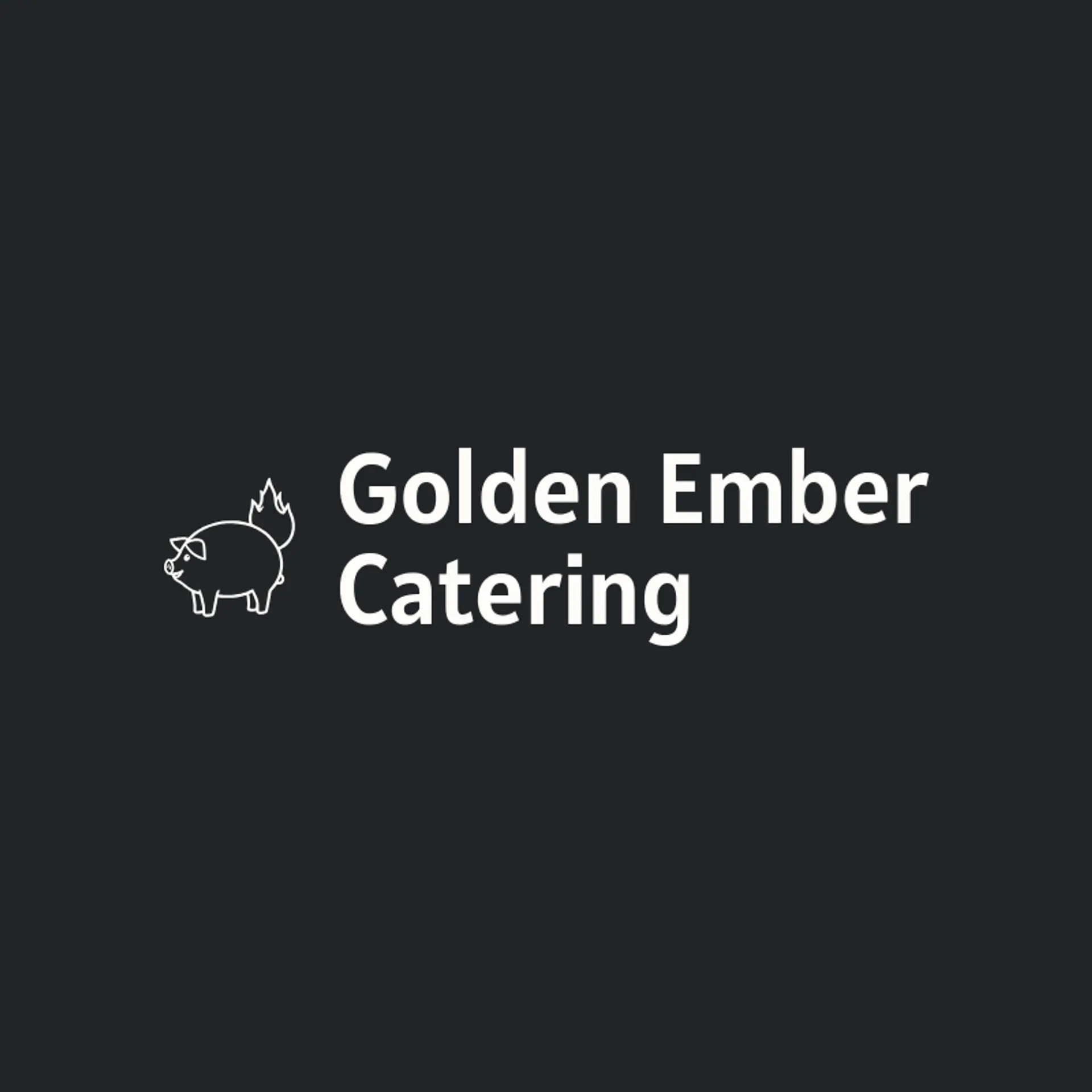 Golden Ember Catering logo for lechon