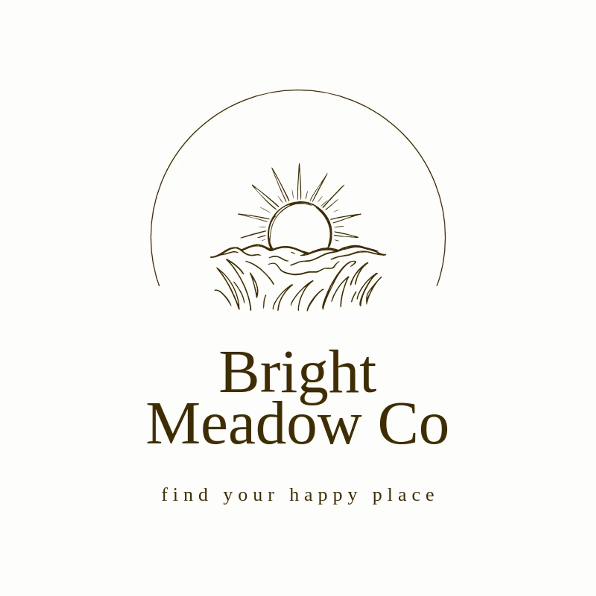 Bright Meadow Co logo for sunshine