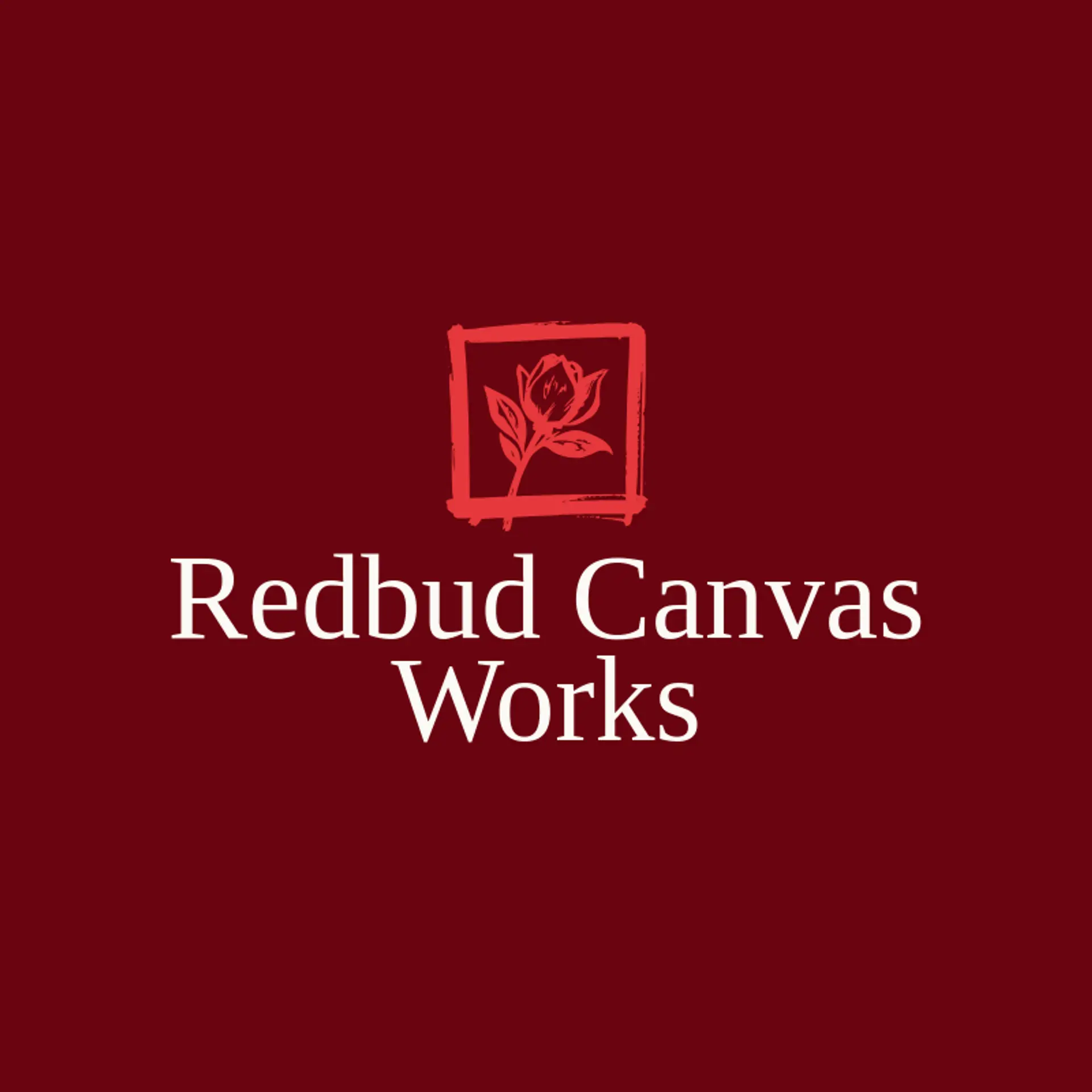 Redbud Canvas Works logo for canvas
