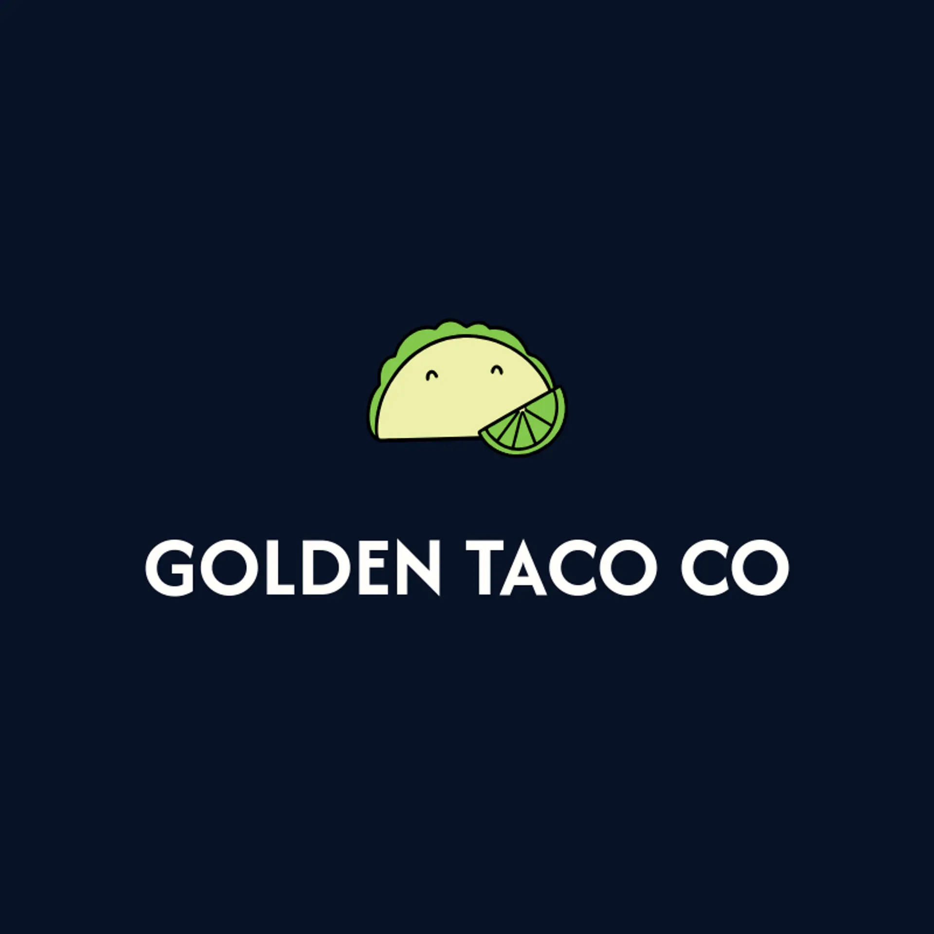 Golden Taco Co logo for taco