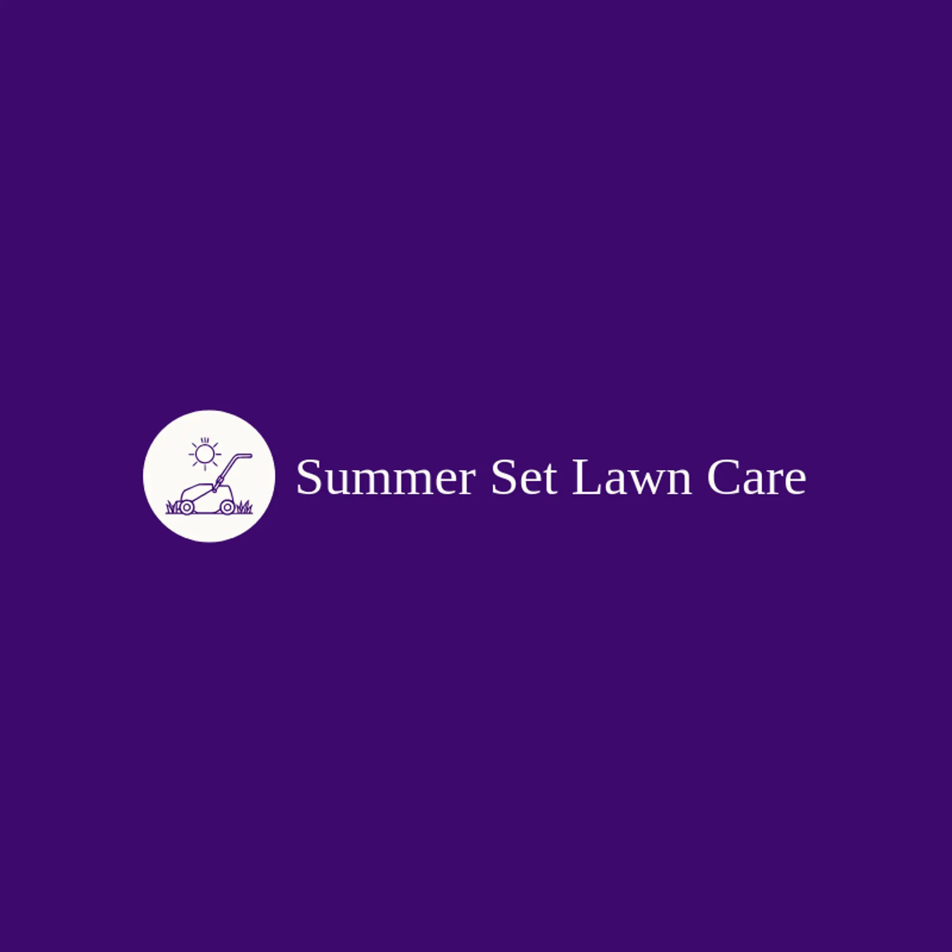 Summer Set Lawn Care logo for lawn mowing