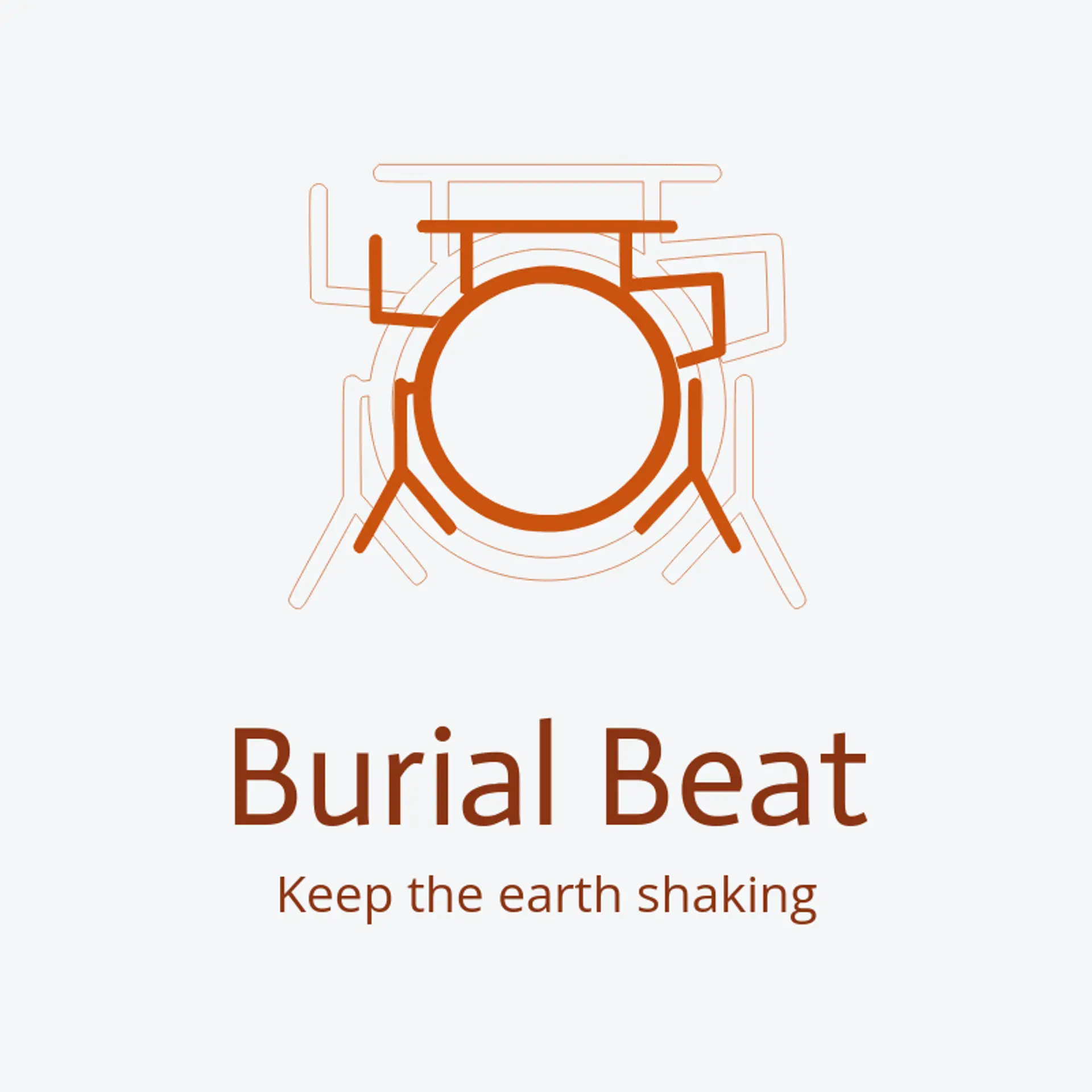 Burial Beat logo for death metal