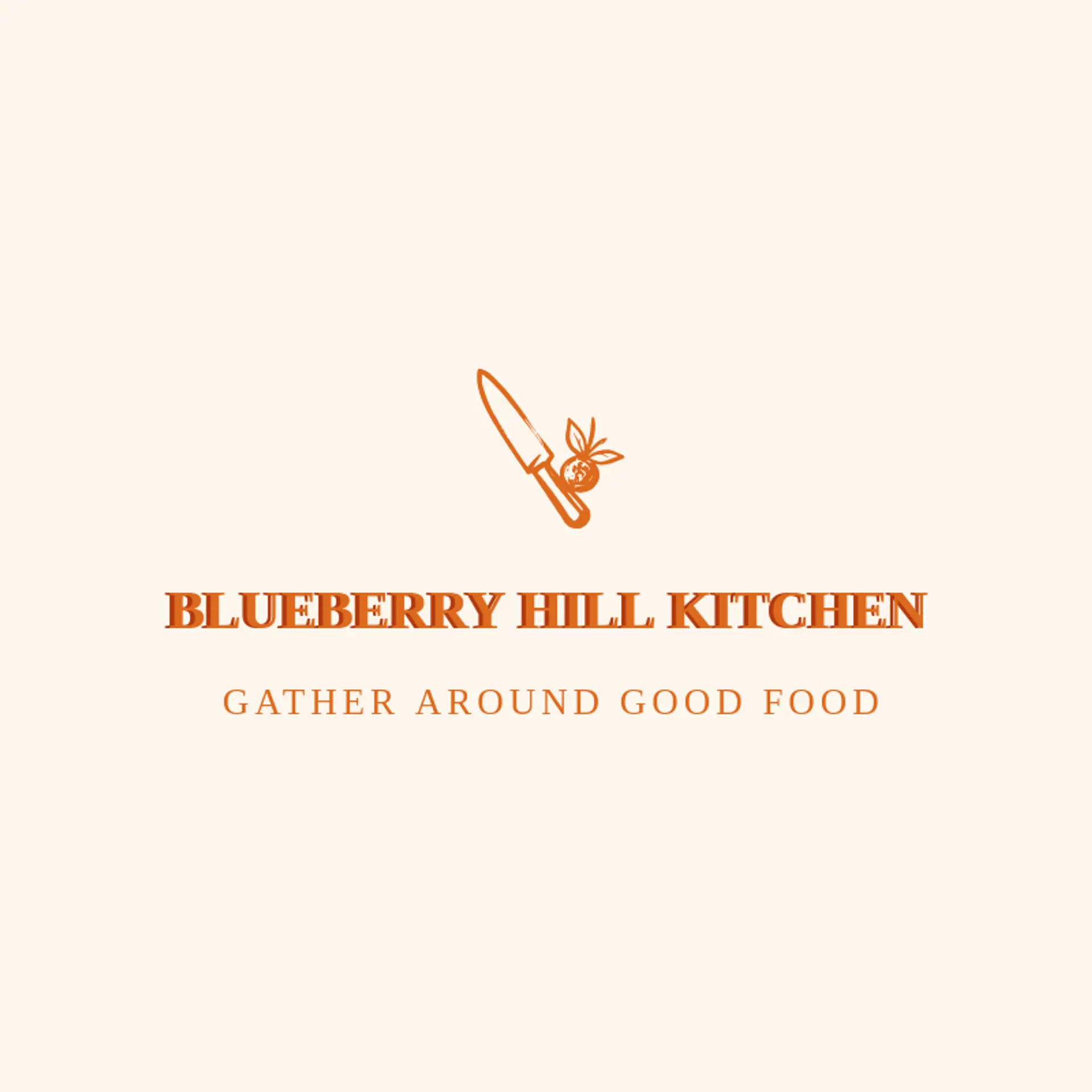 Blueberry Hill Kitchen logo for knife