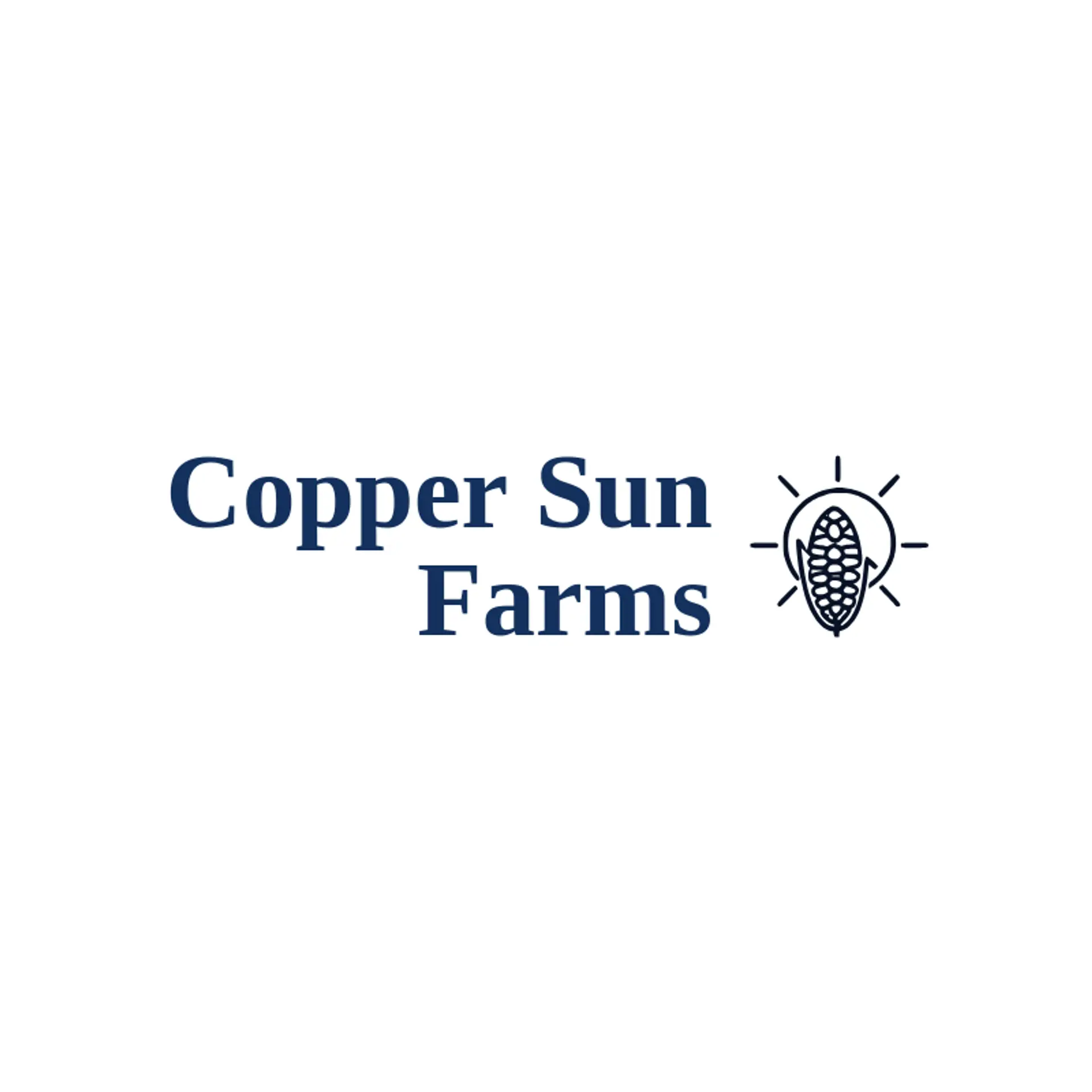 Copper Sun Farms logo for corn