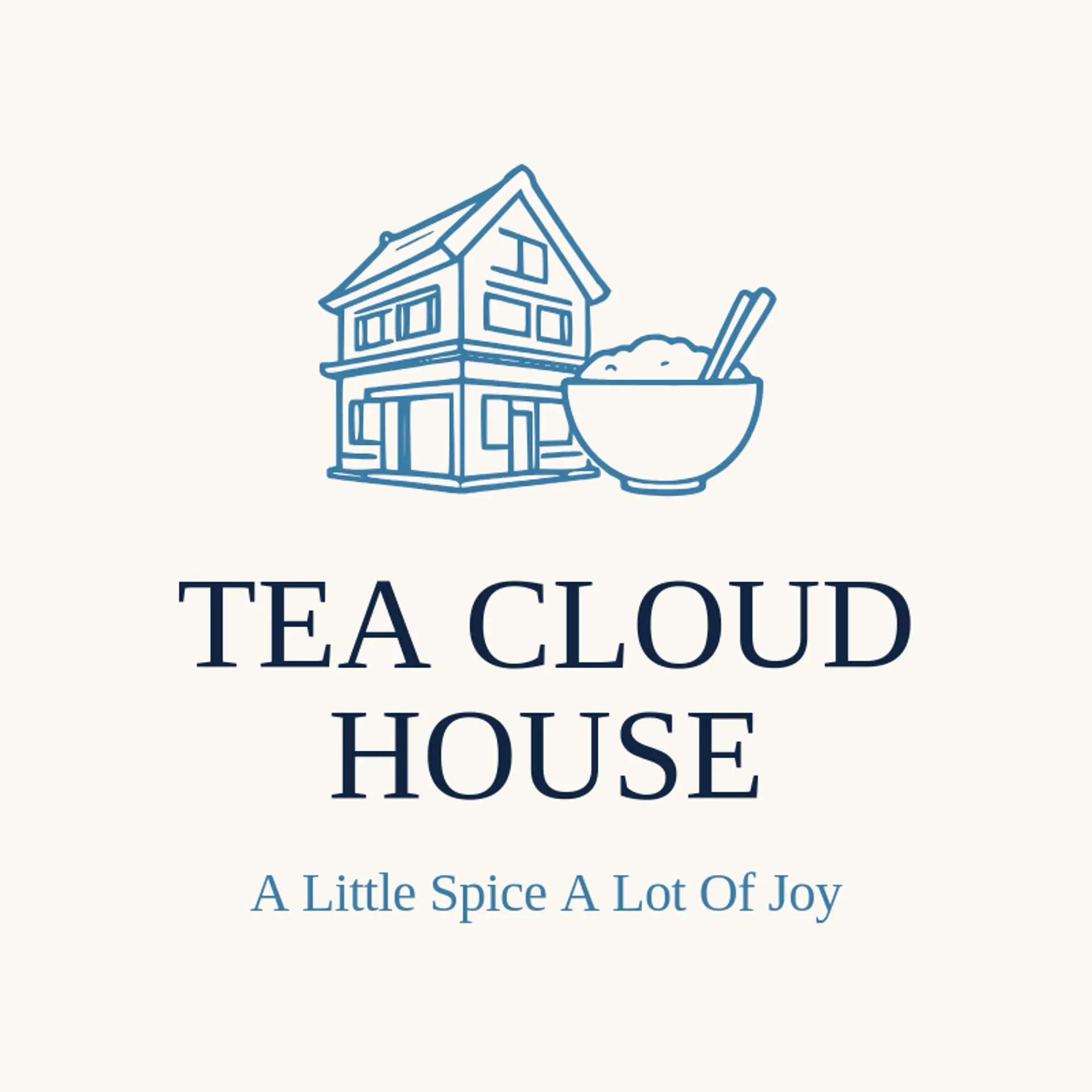 Tea Cloud House logo for chinese restaurant