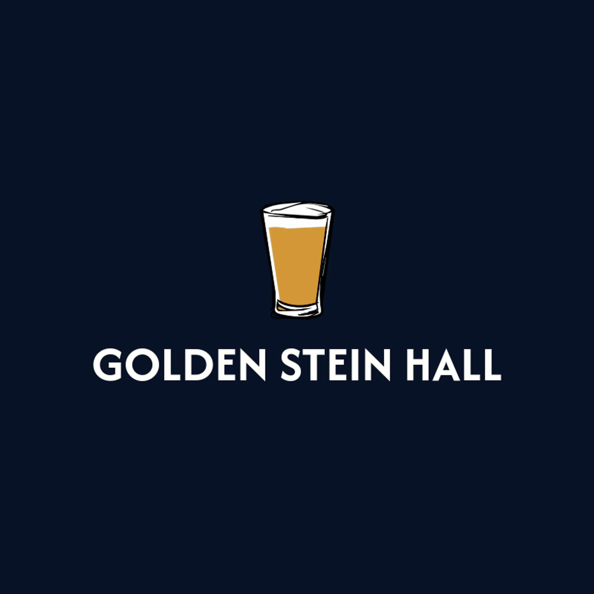 Golden Stein Hall logo for oktoberfest