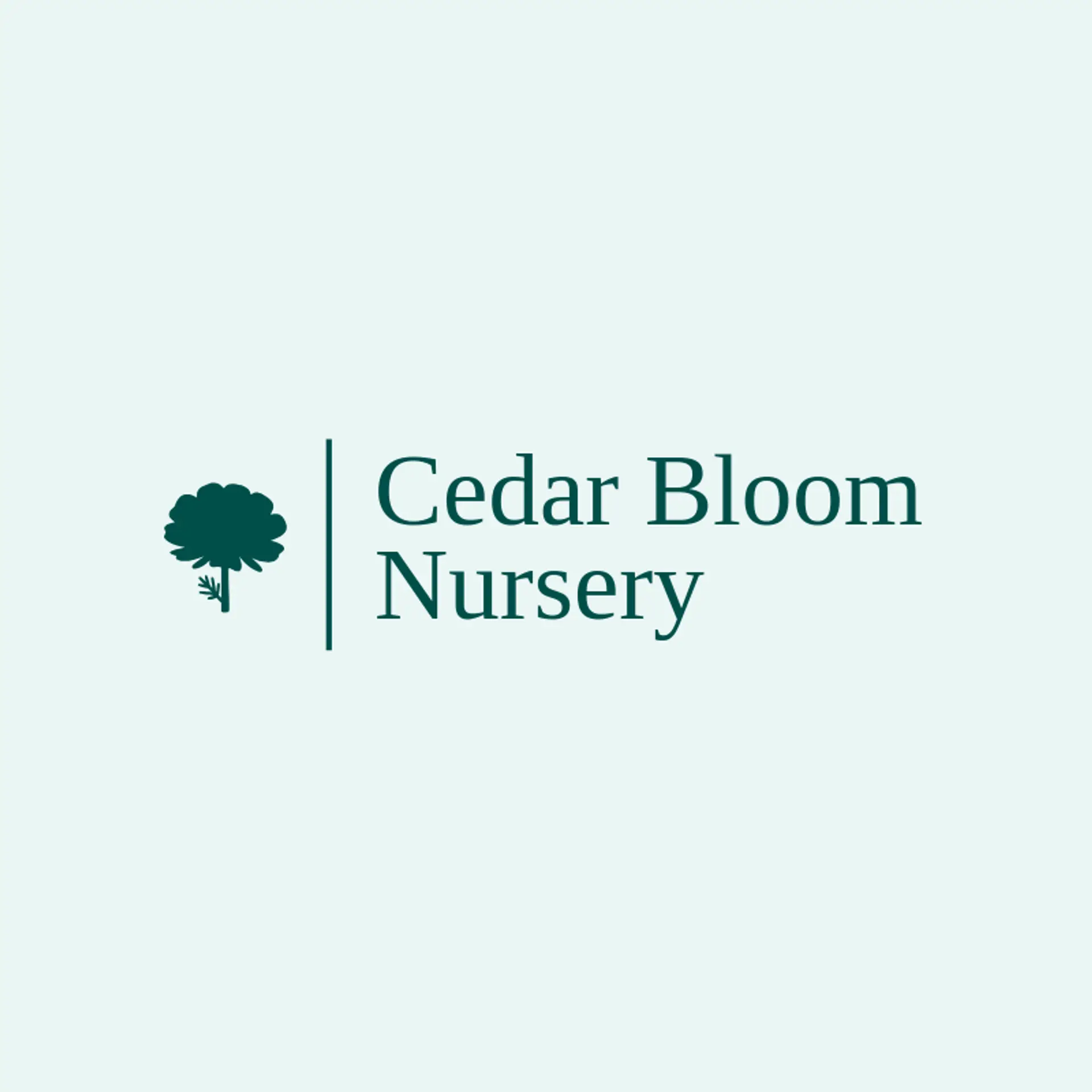 Cedar Bloom Nursery logo for wildflower
