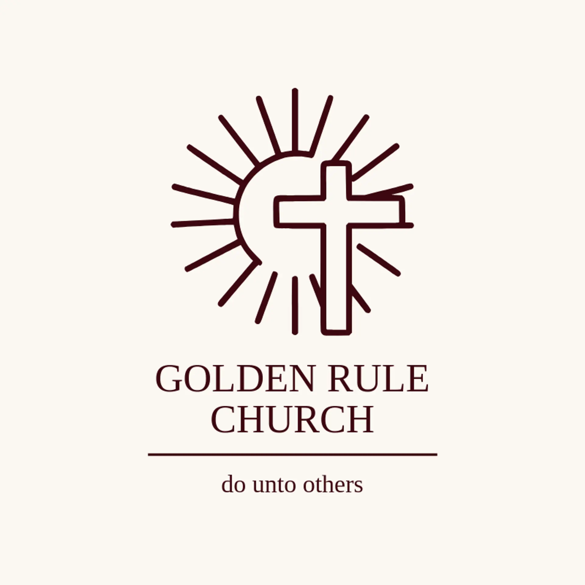 Golden Rule Church logo for christian