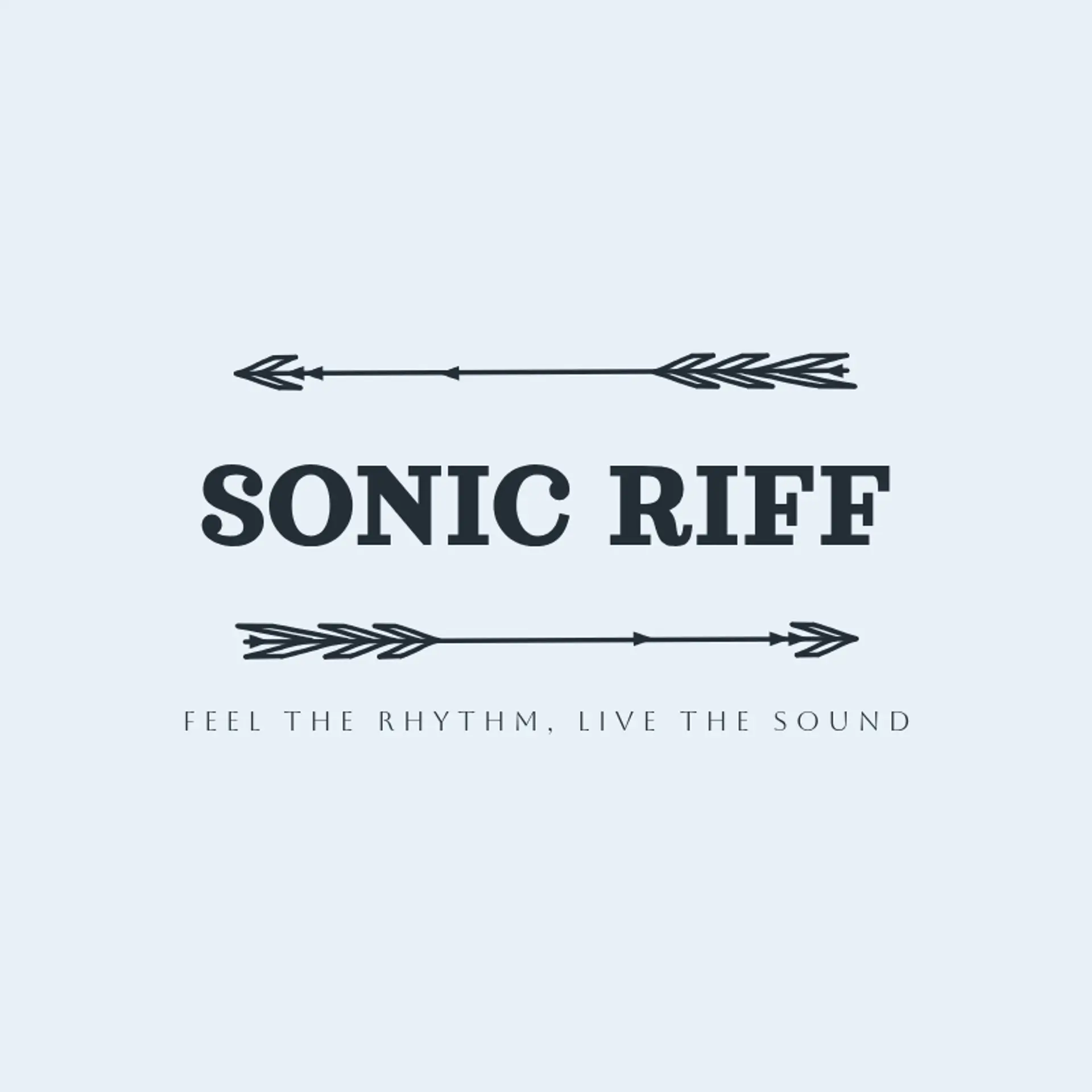 Sonic Riff logo for music band