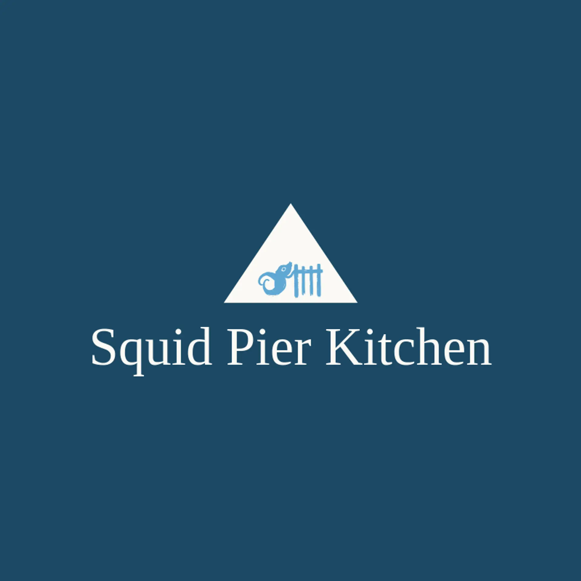 Squid Pier Kitchen logo for squid