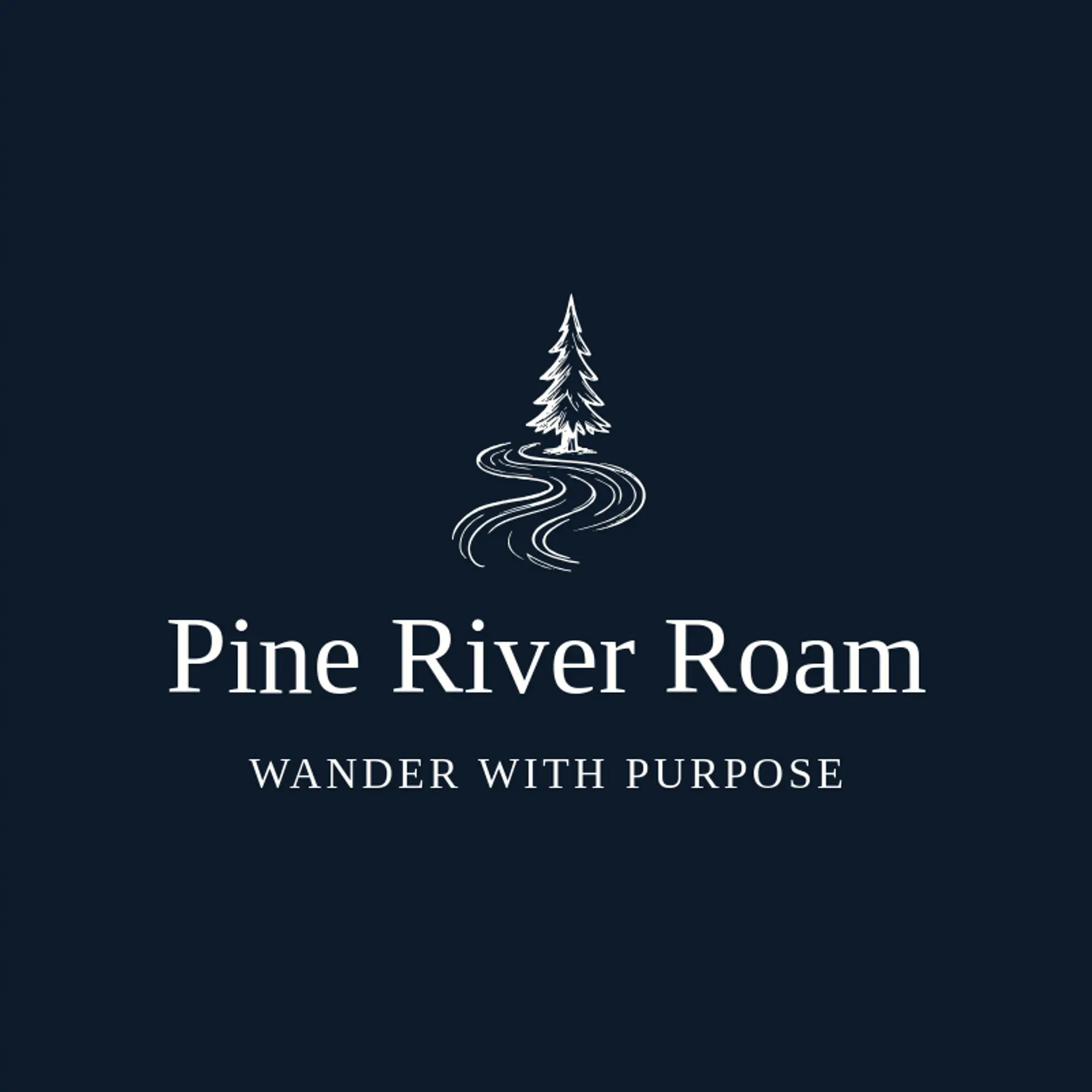 Pine River Roam logo for pine tree