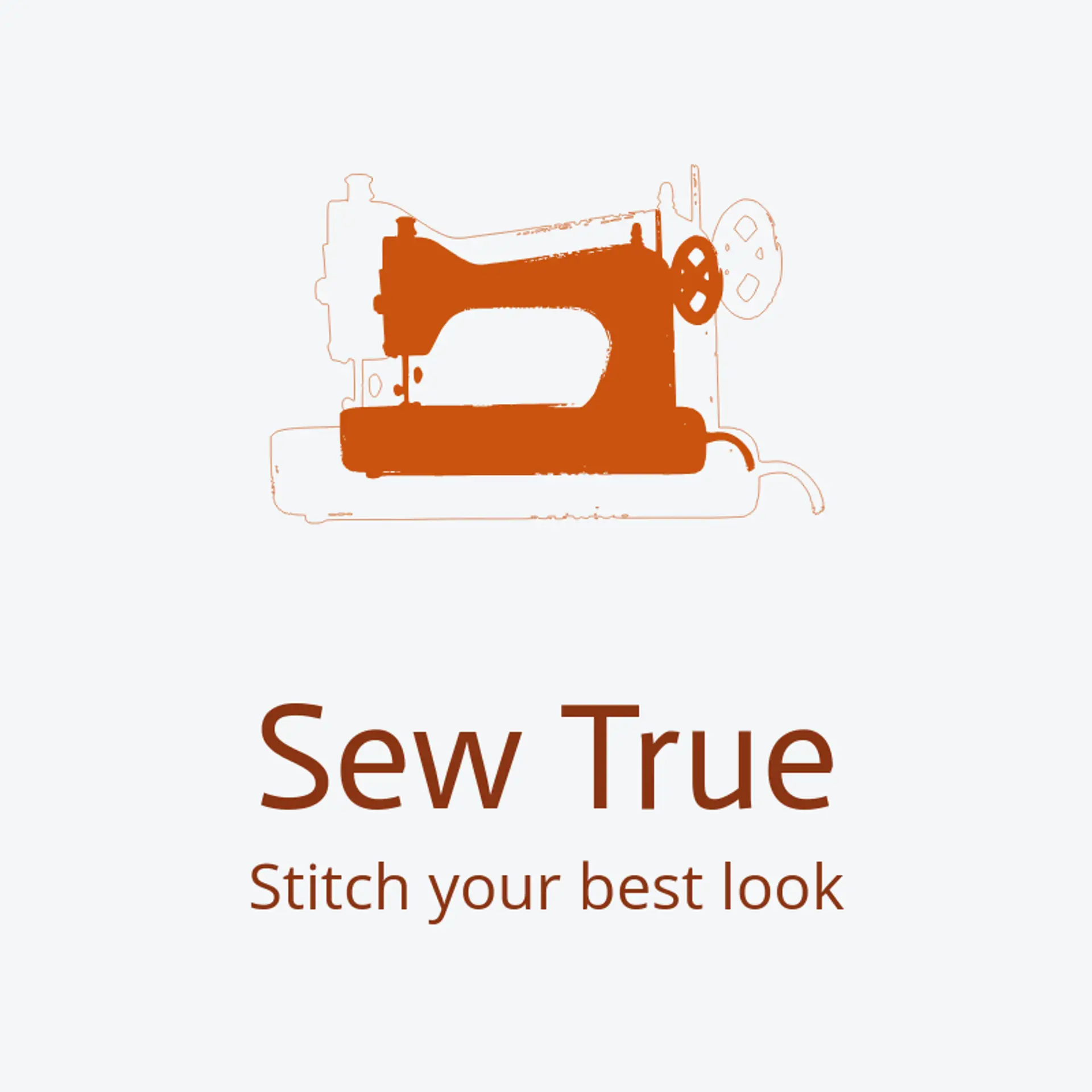 Sew True logo for tailor
