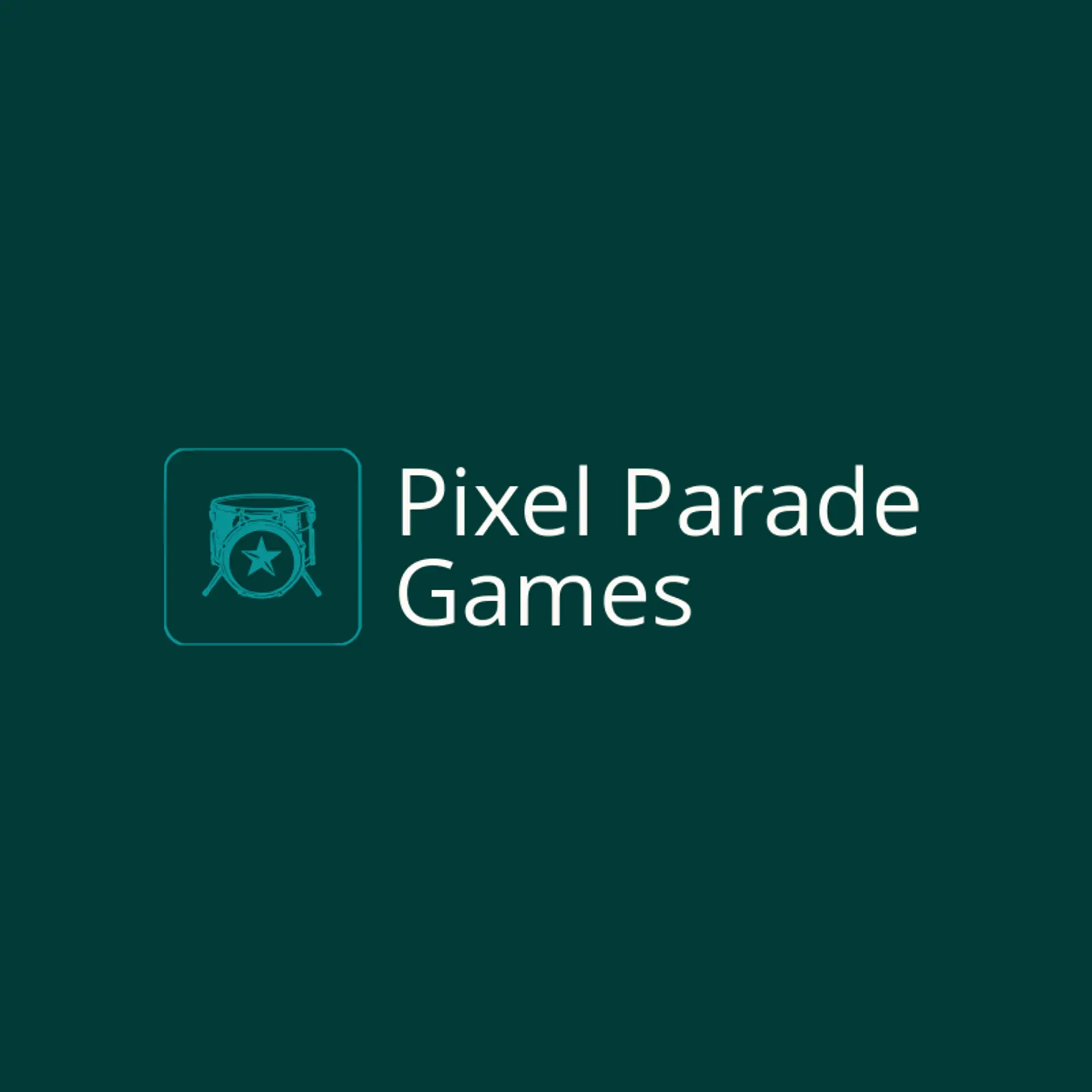 Pixel Parade Games logo for pixelated