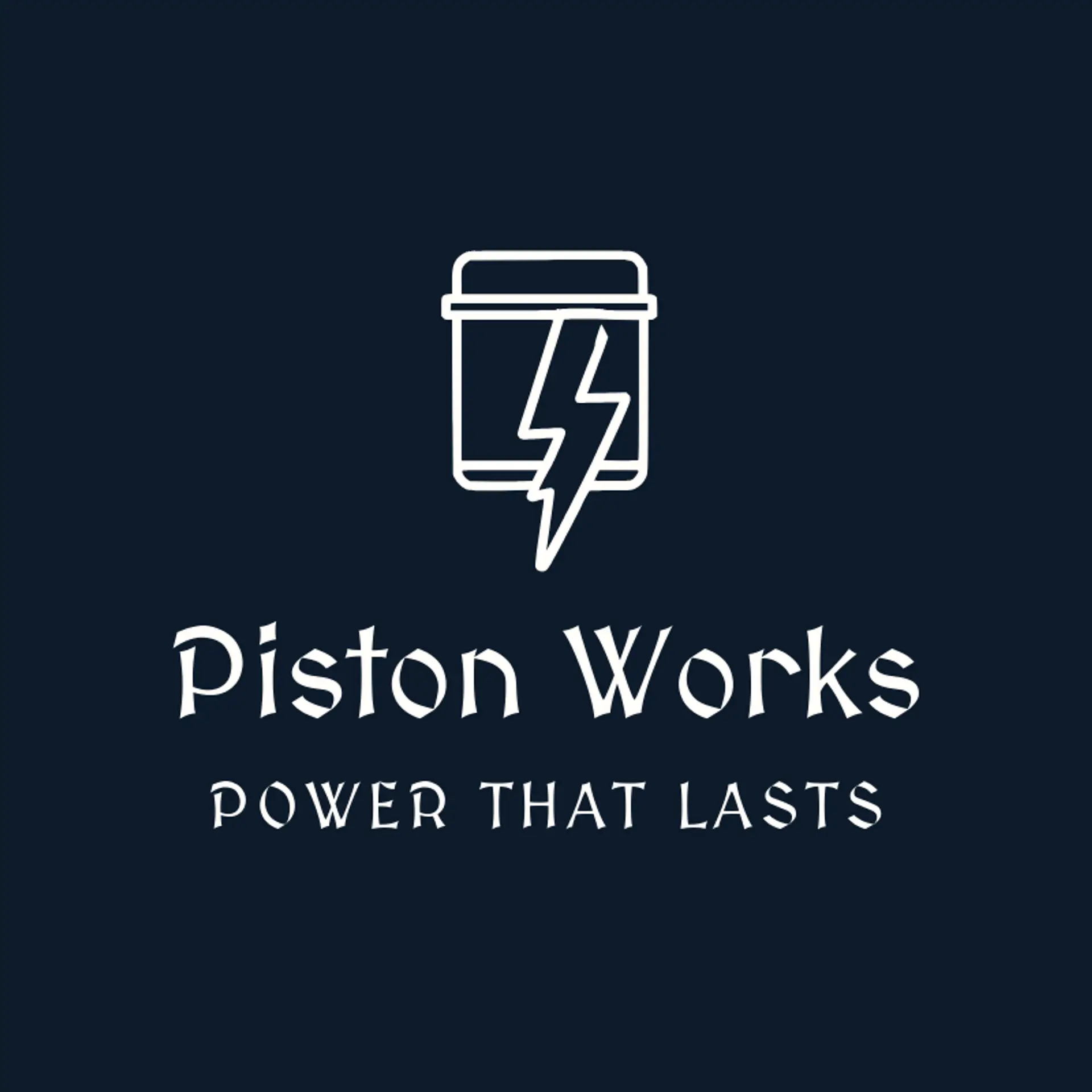 Piston Works logo for motor shop