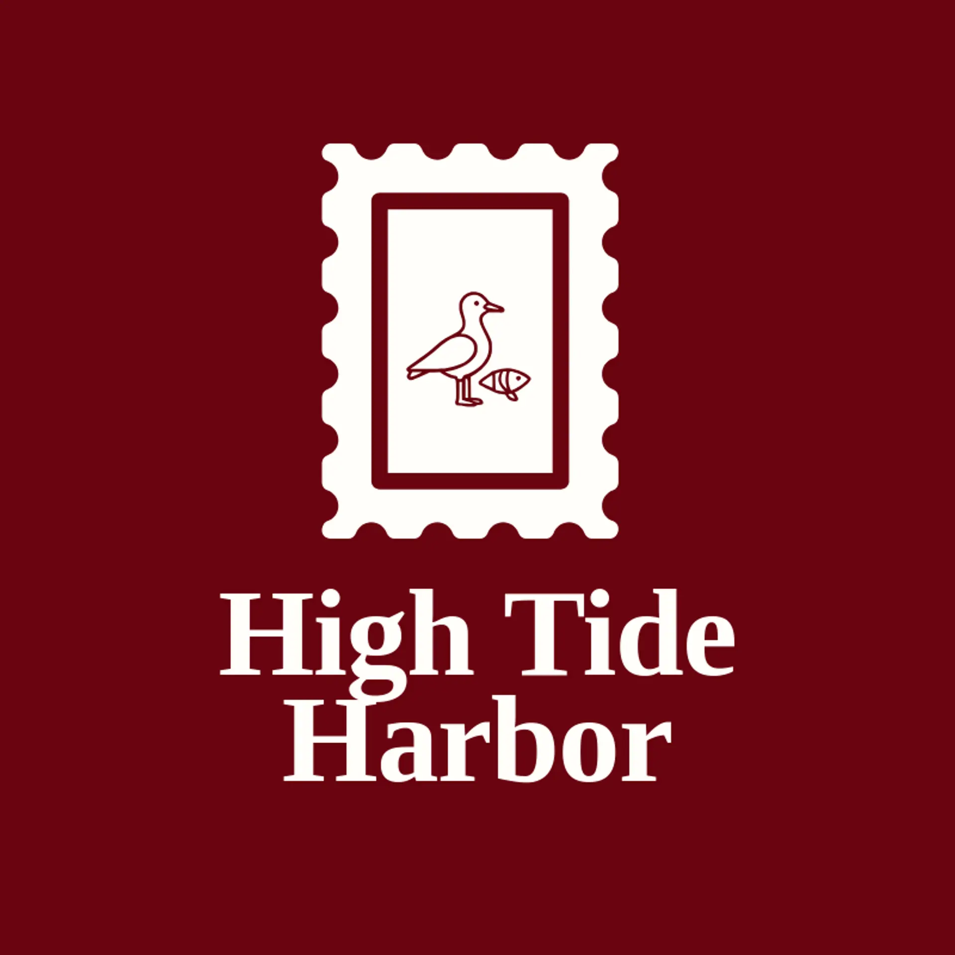 High Tide Harbor logo for seagull