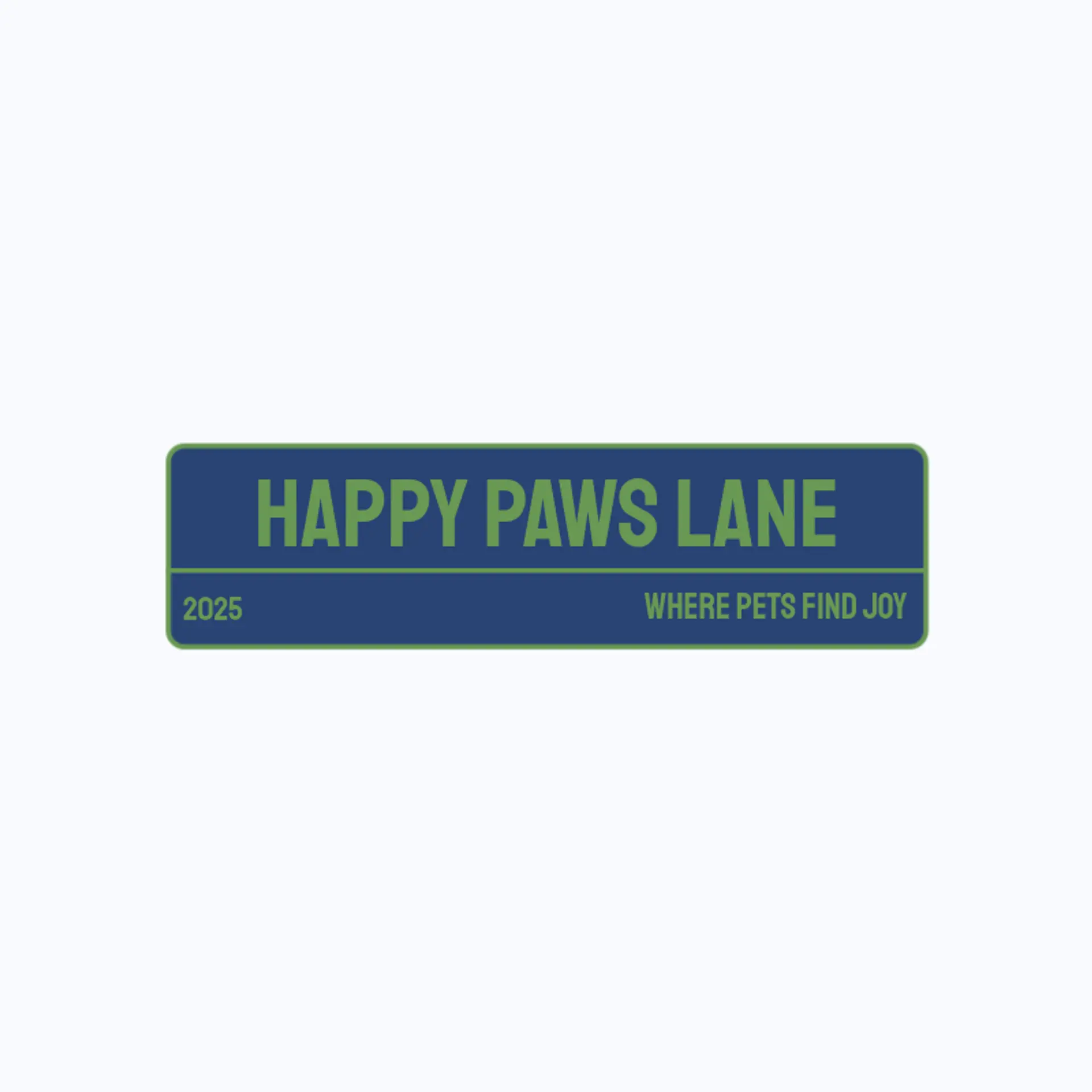Happy Paws Lane logo for pet store