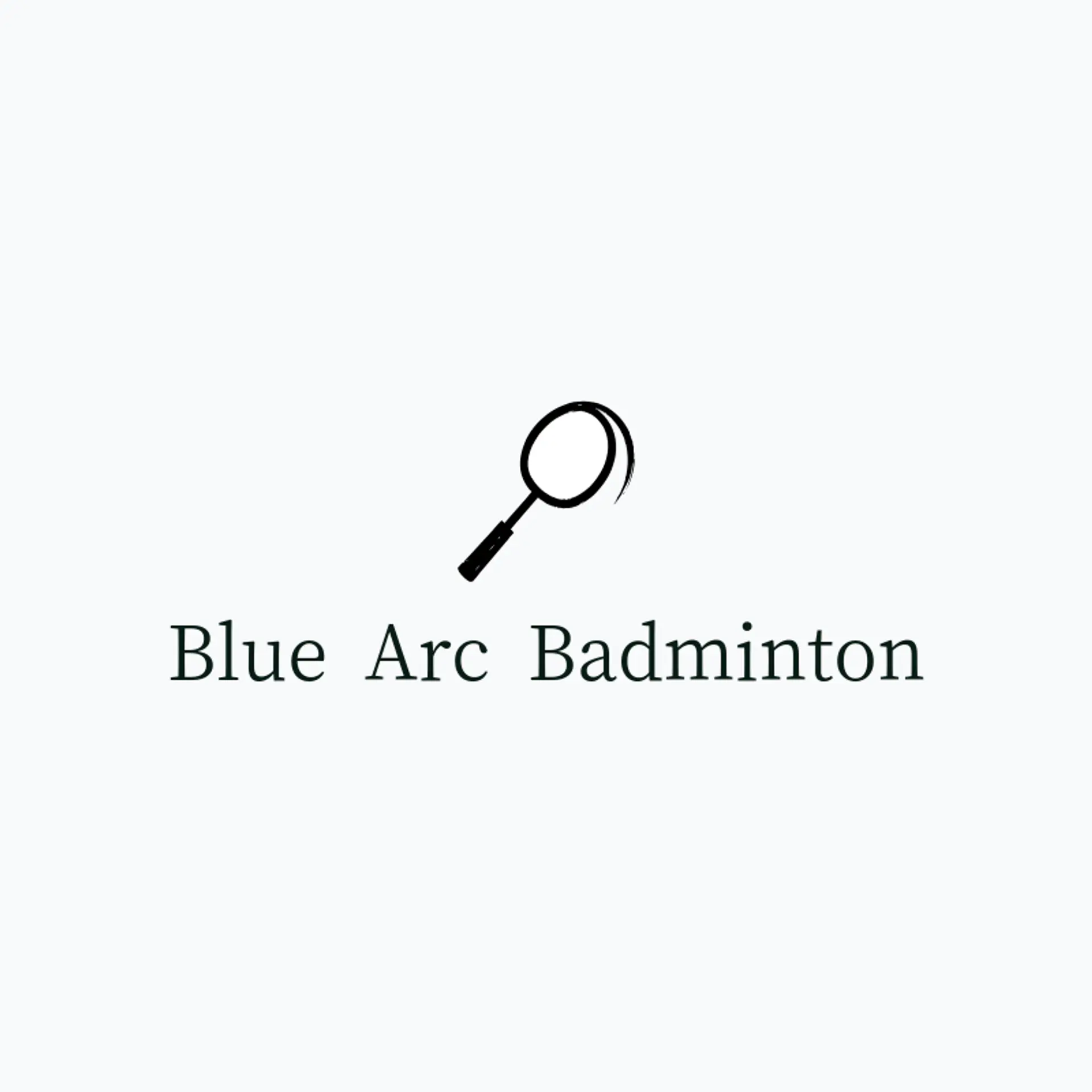 Blue Arc Badminton logo for badminton