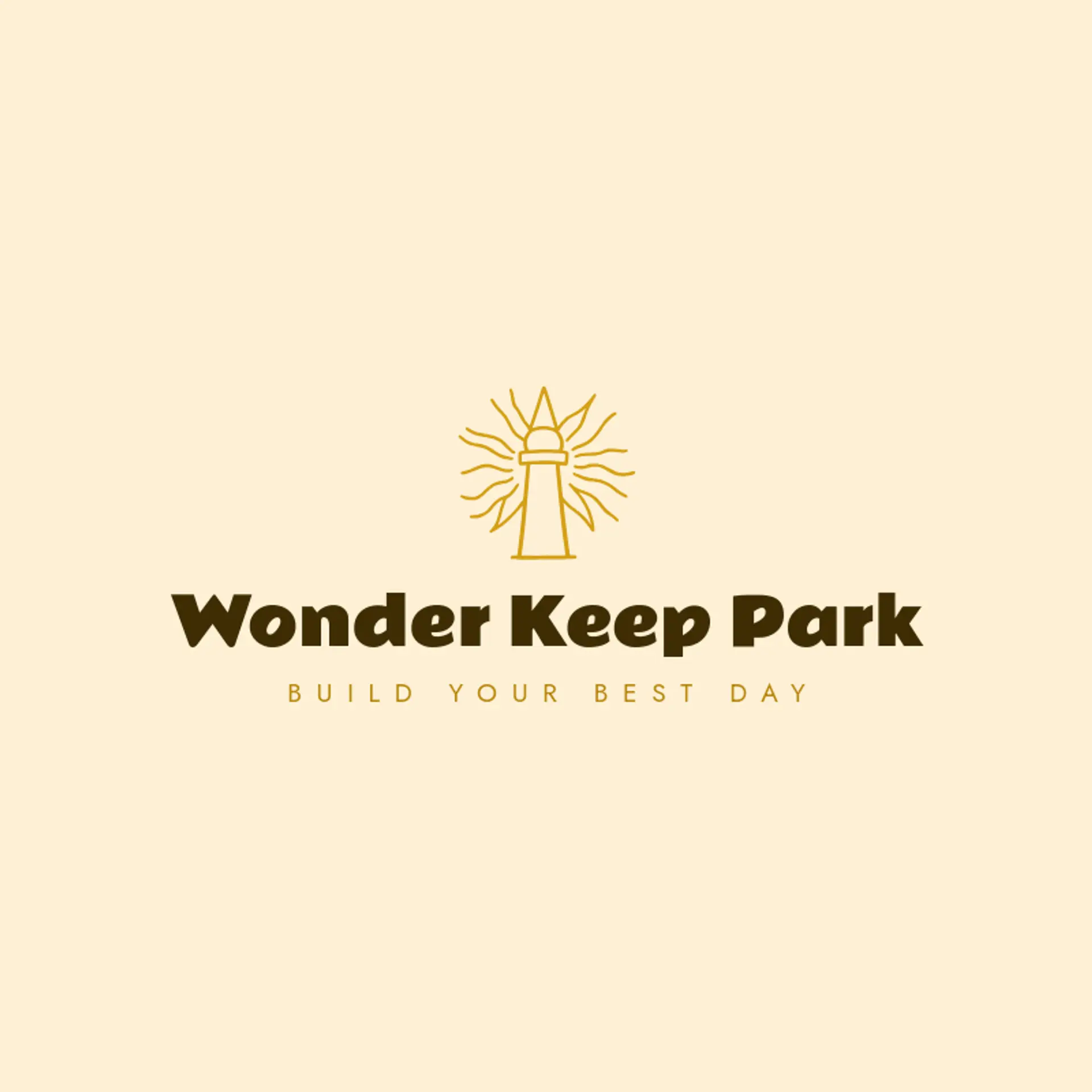 Wonder Keep Park logo for amusement park