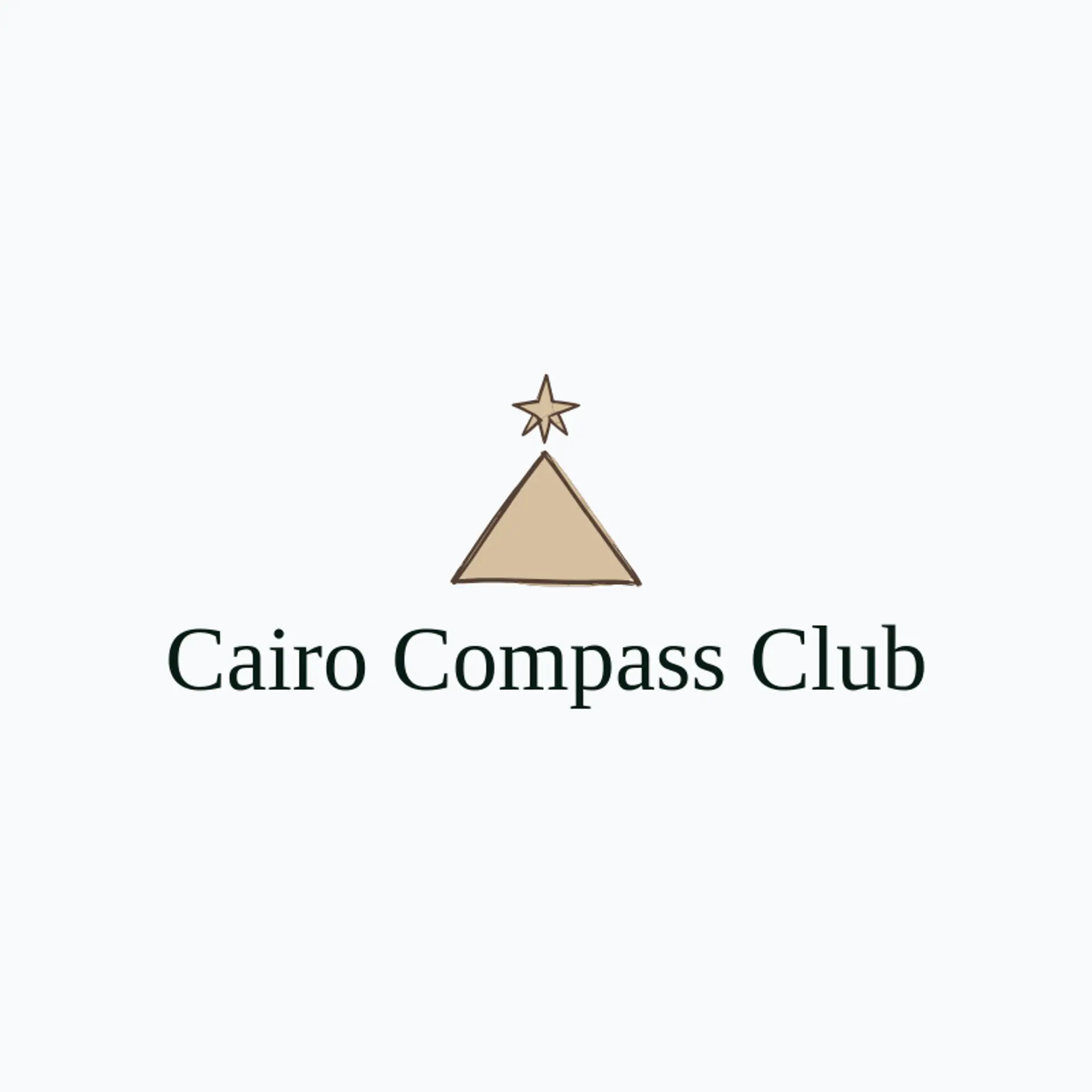 Cairo Compass Club logo for pyramid