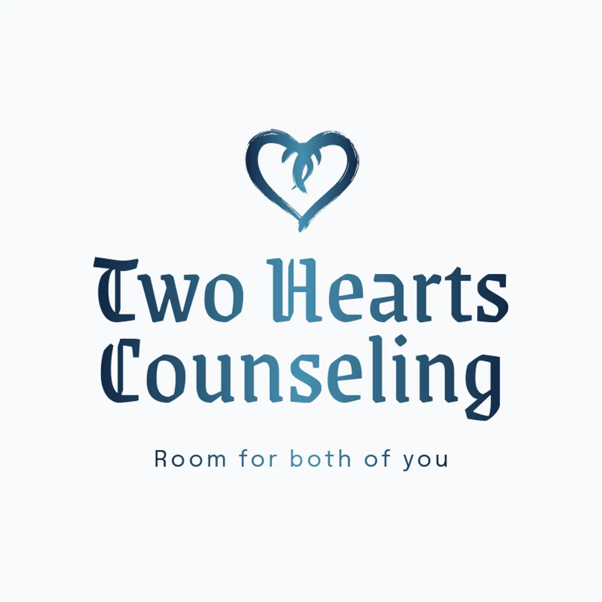 Two Hearts Counseling logo for heart