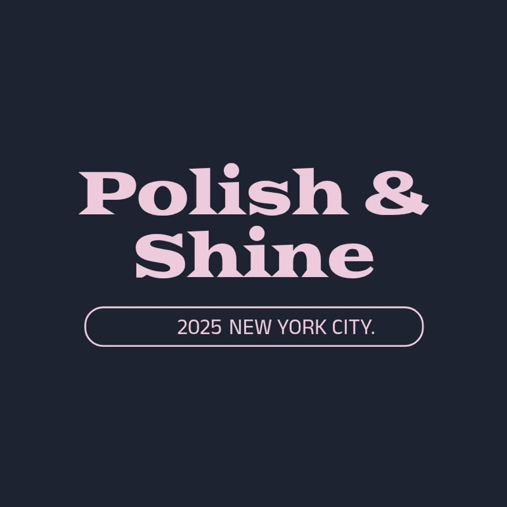 Polish & Shine logo for nail salon
