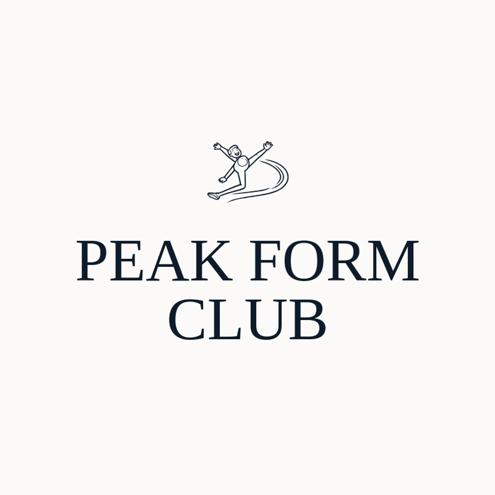 Peak Form Club logo for athletic training