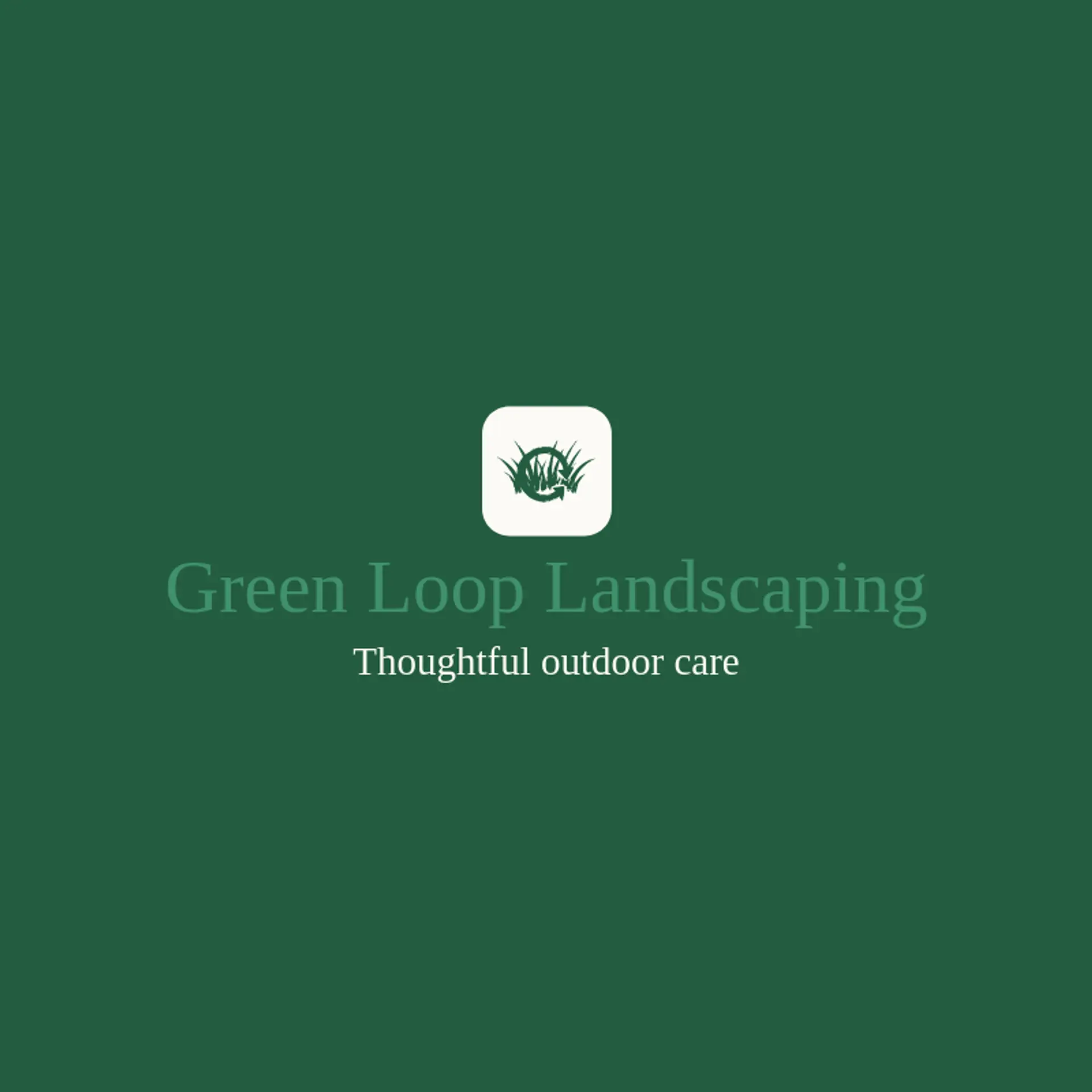 Green Loop Landscaping logo for grass