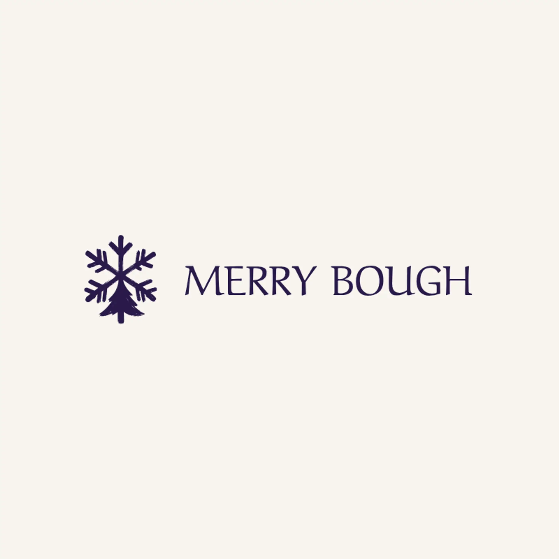 Merry Bough logo for christmas tree