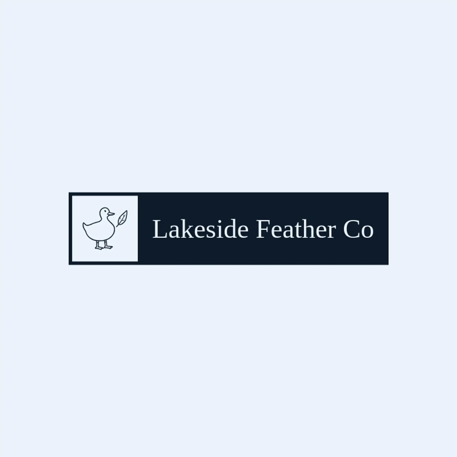 Lakeside Feather Co logo for duck
