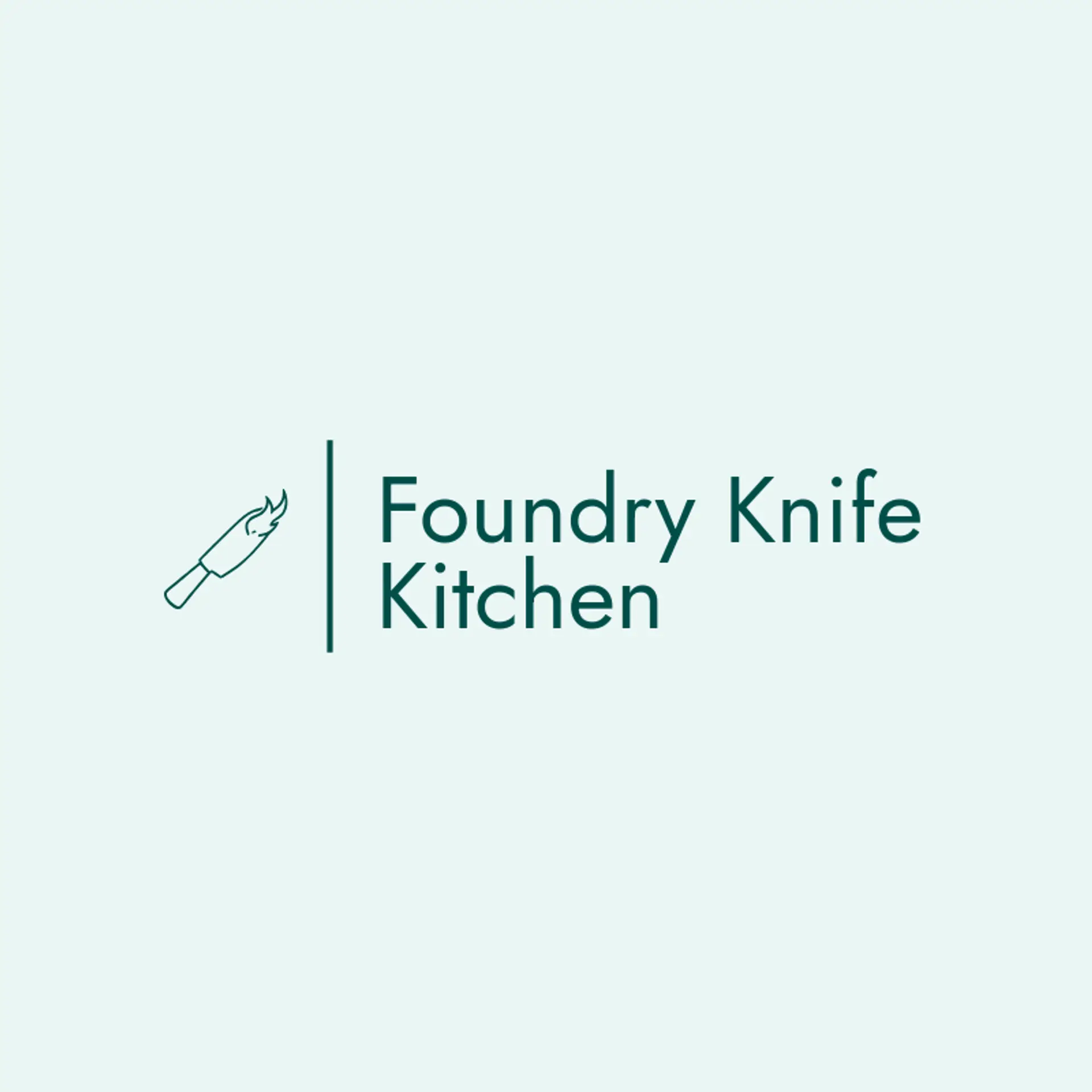 Foundry Knife Kitchen logo for kitchen