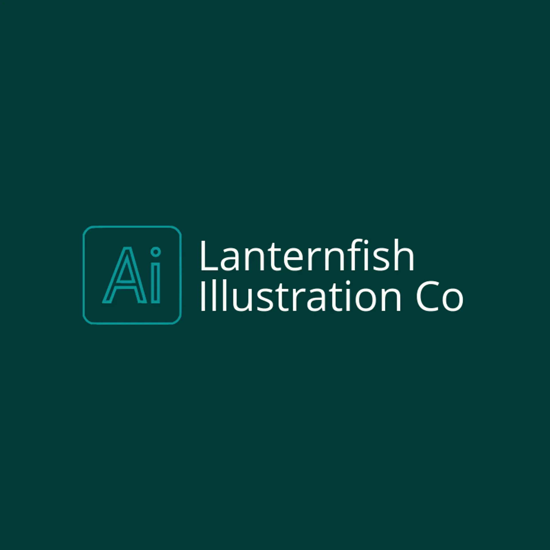 Lanternfish Illustration Co logo for illustrator