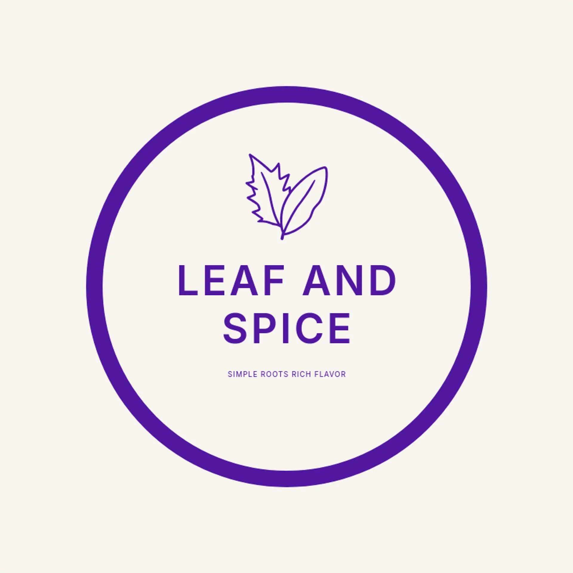 Leaf And Spice logo for desi